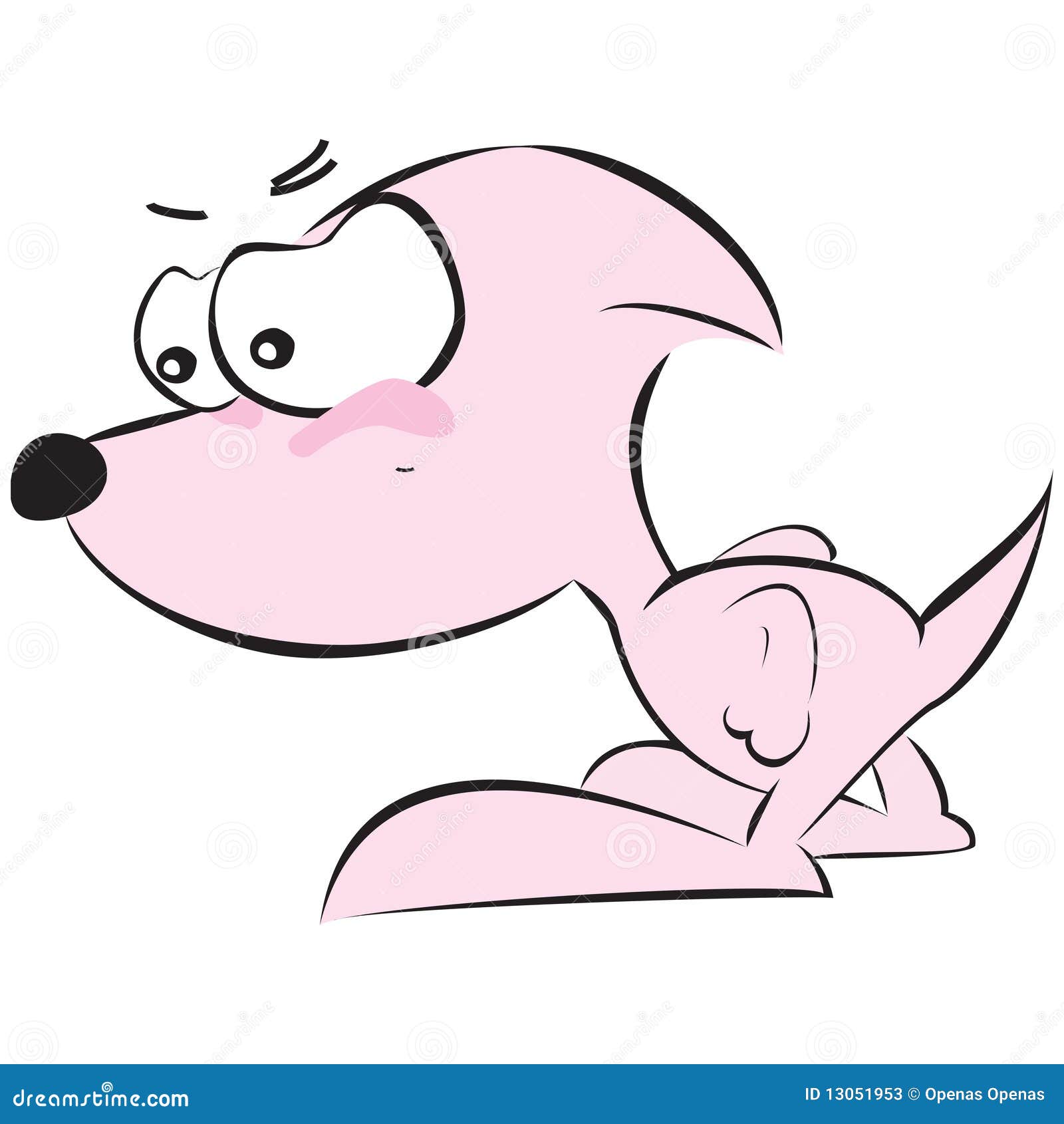 Cartoon Character-dog stock vector. Illustration of close - 13051953