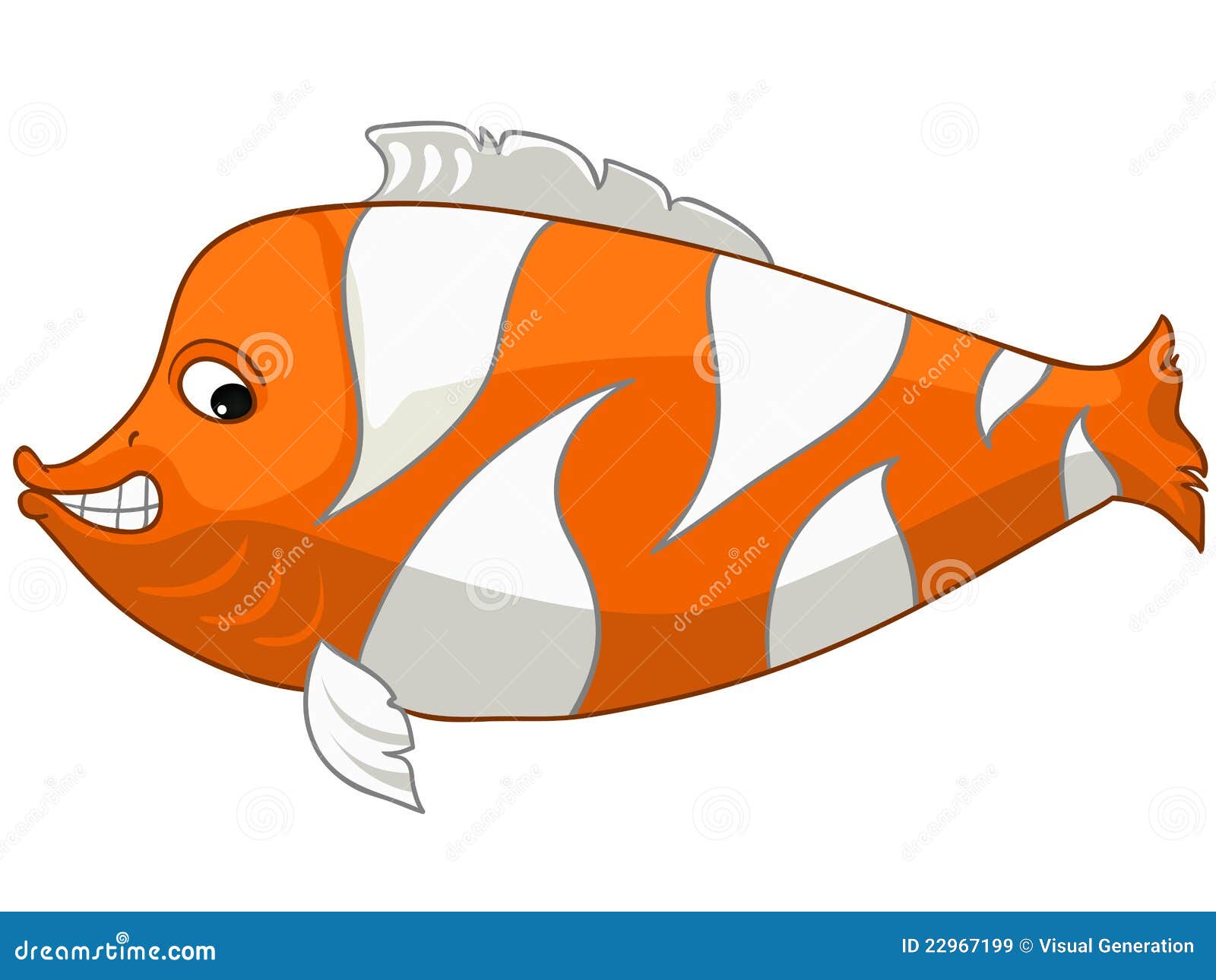 Cartoon Character Fish stock vector. Illustration of sweet - 22967199