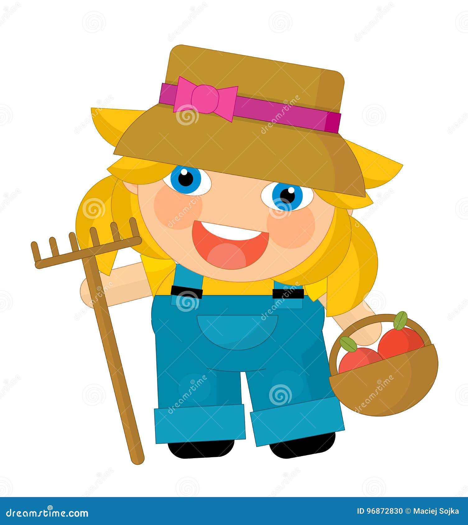 Cartoon Character - Gardener Isolated Stock Illustration - Illustration ...