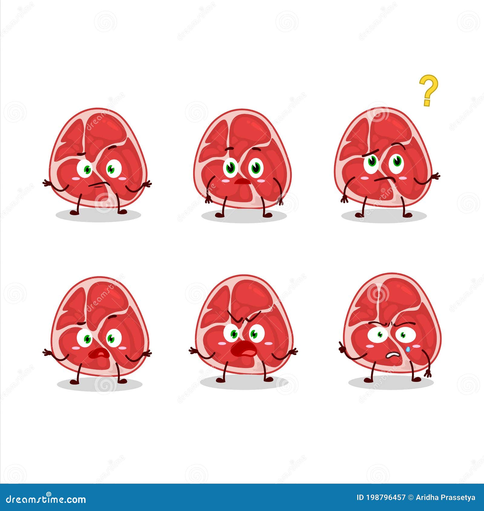 Cartoon Character of Ham with What Expression Stock Vector - Illustration  of disturbed, annoyed: 198796457