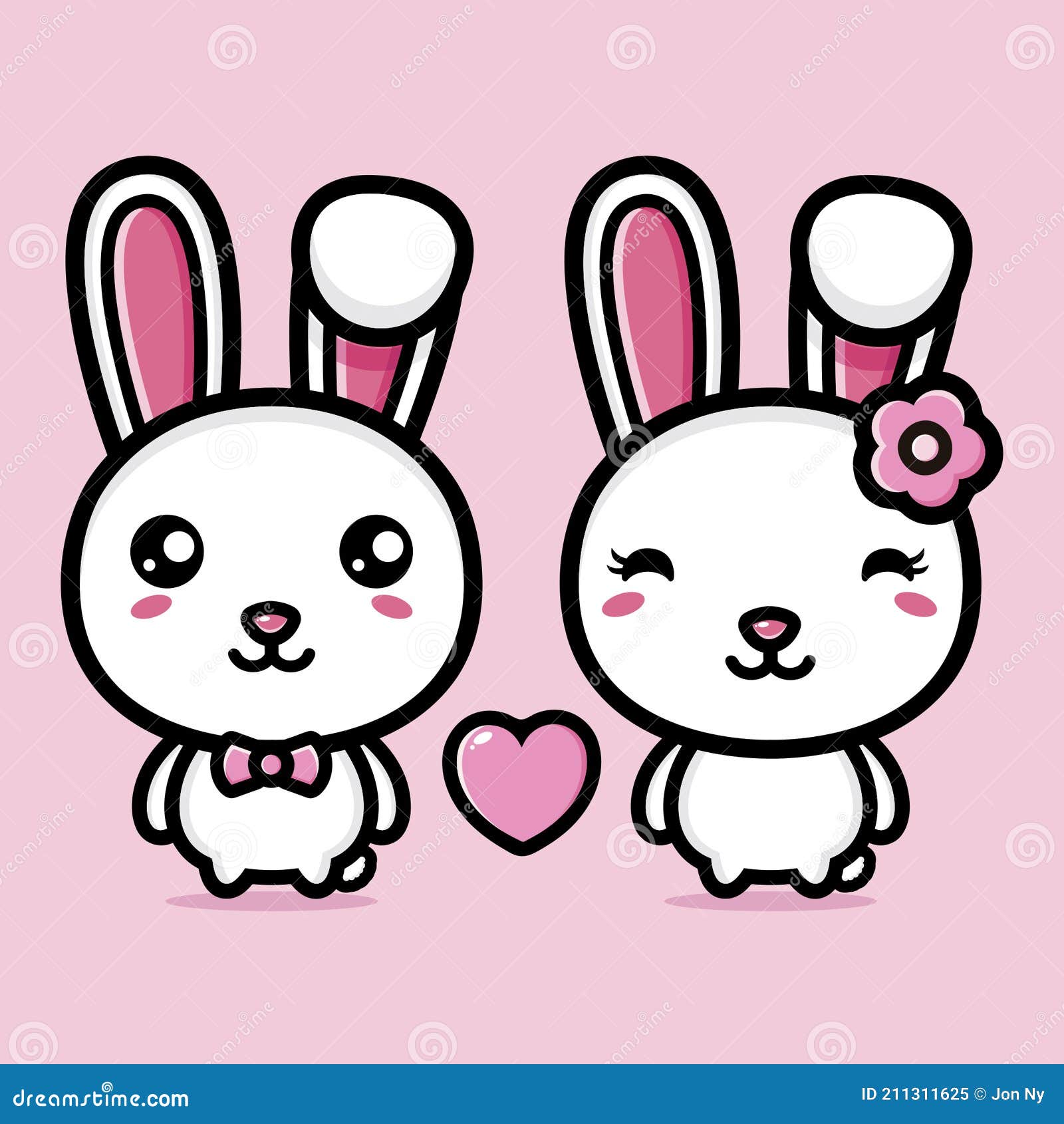 Cartoon Characters of Cute Bunny Couple Who Love Each Other Stock Vector - Illustration of card, fighting: 211311625 Cartoon Characters of Cute Bunny Couple Who Love Each Other Stock Vector - Illustration of card, fighting: 211311625