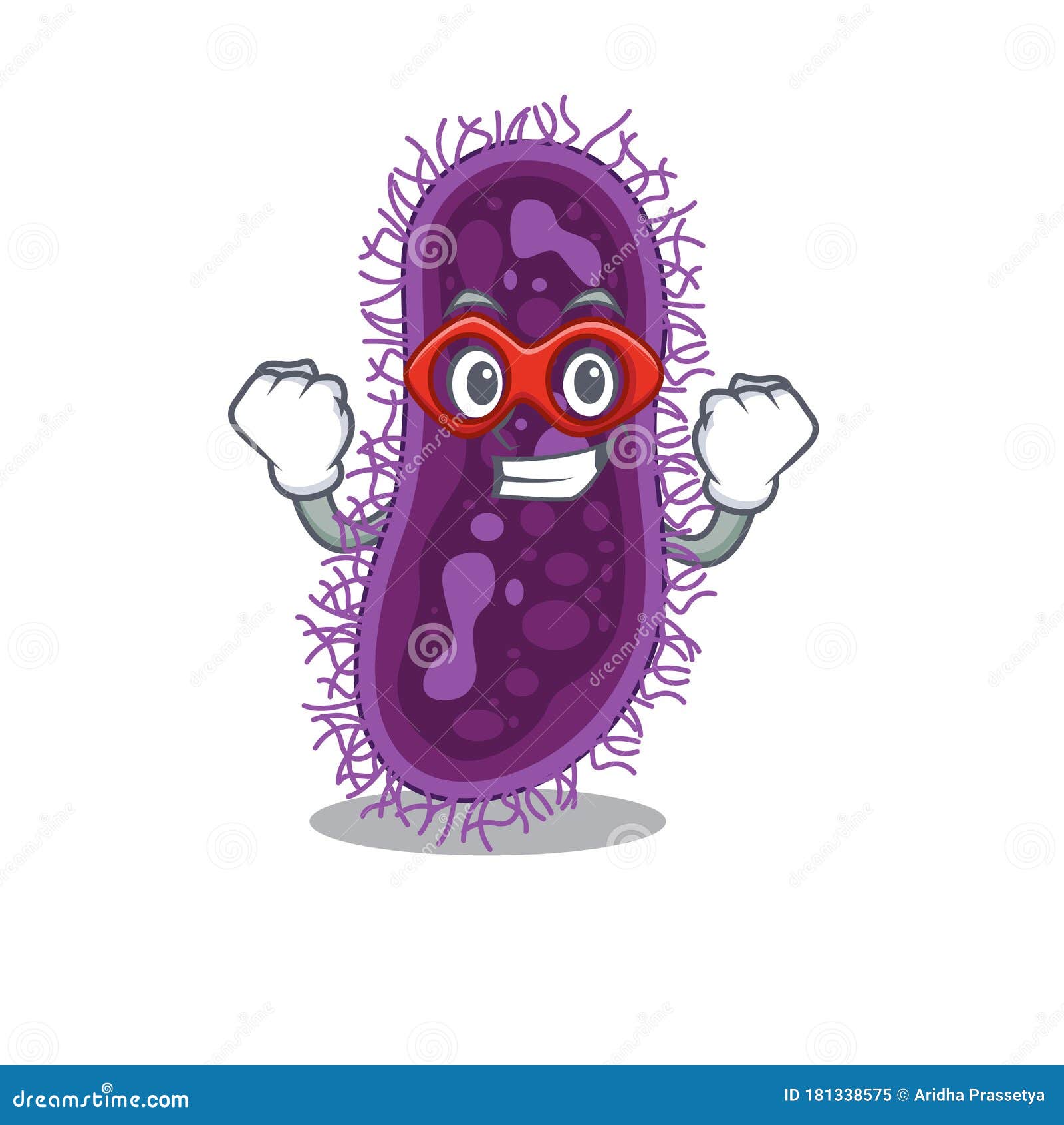 A Cartoon Character of Lactobacillus Rhamnosus Bacteria Performed As a ...
