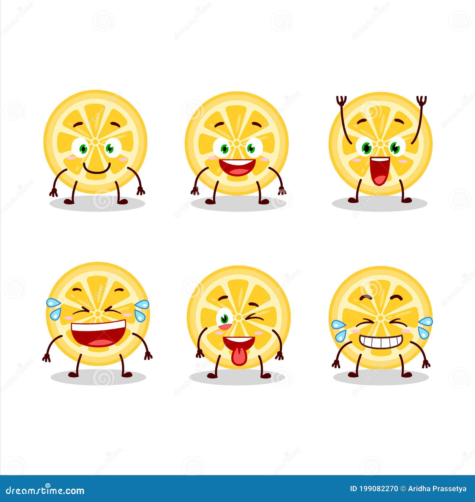 Cartoon Character of Orange with Smile Expression Stock Vector ...