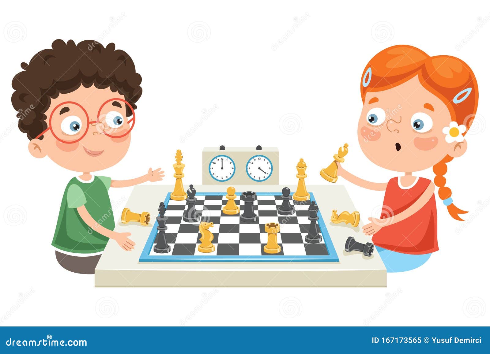 Playing Chess Clipart