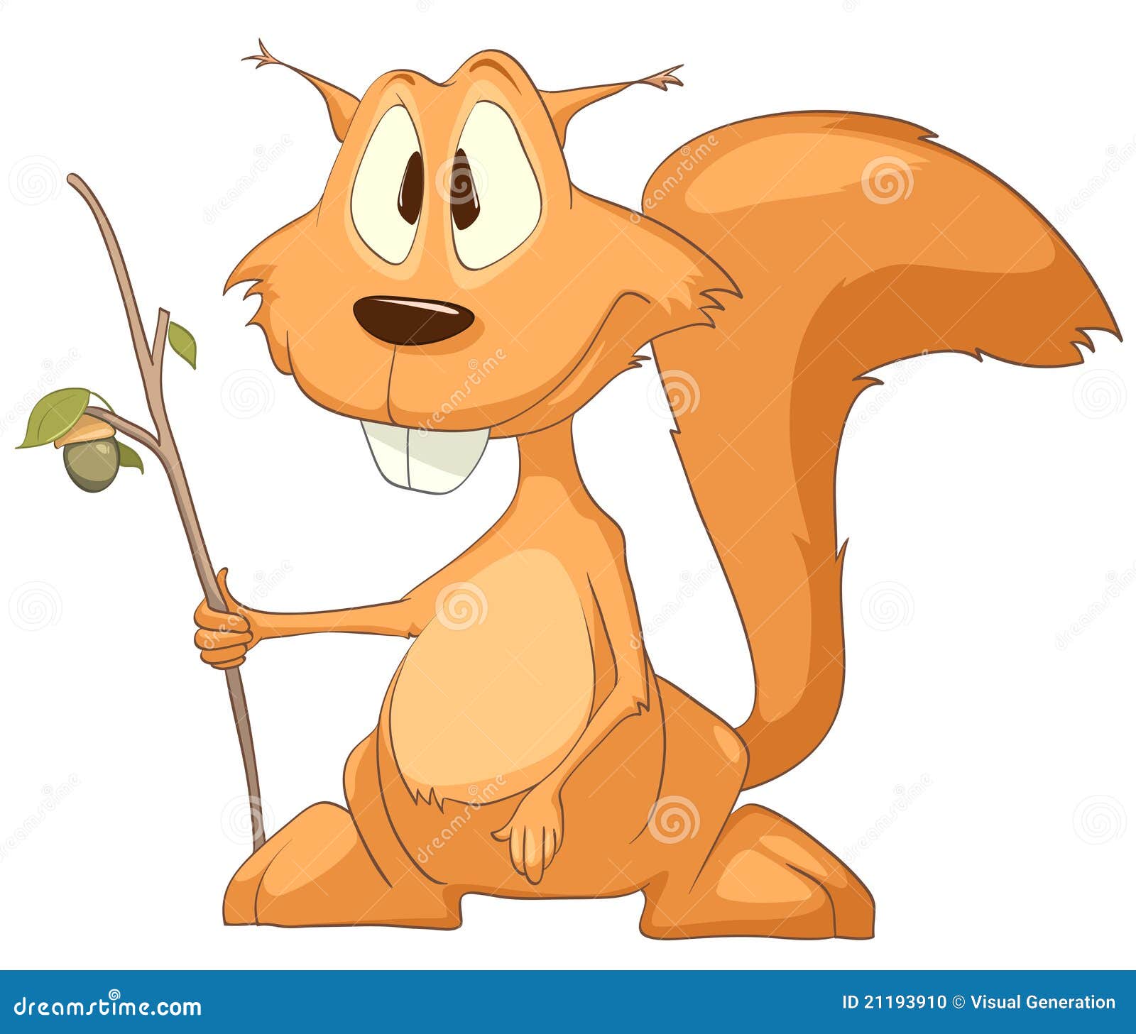 Cartoon Character Squirrel Stock Photo Image 21193910