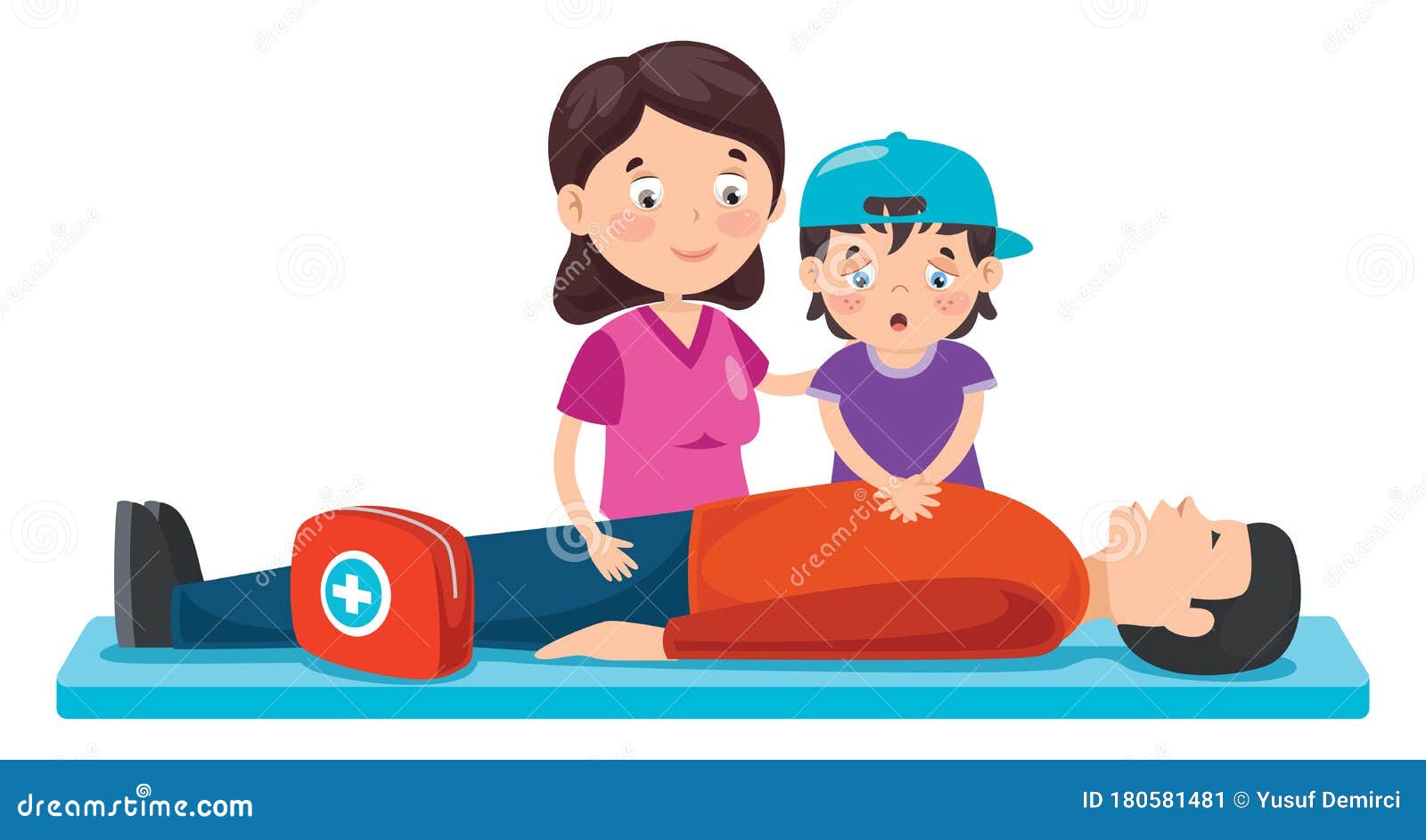 Cartoon Character Training First Aid Stock Vector - Illustration of mouth, artificial: 180581481 Cartoon Character Training First Aid Stock Vector - Illustration of mouth, artificial: 180581481