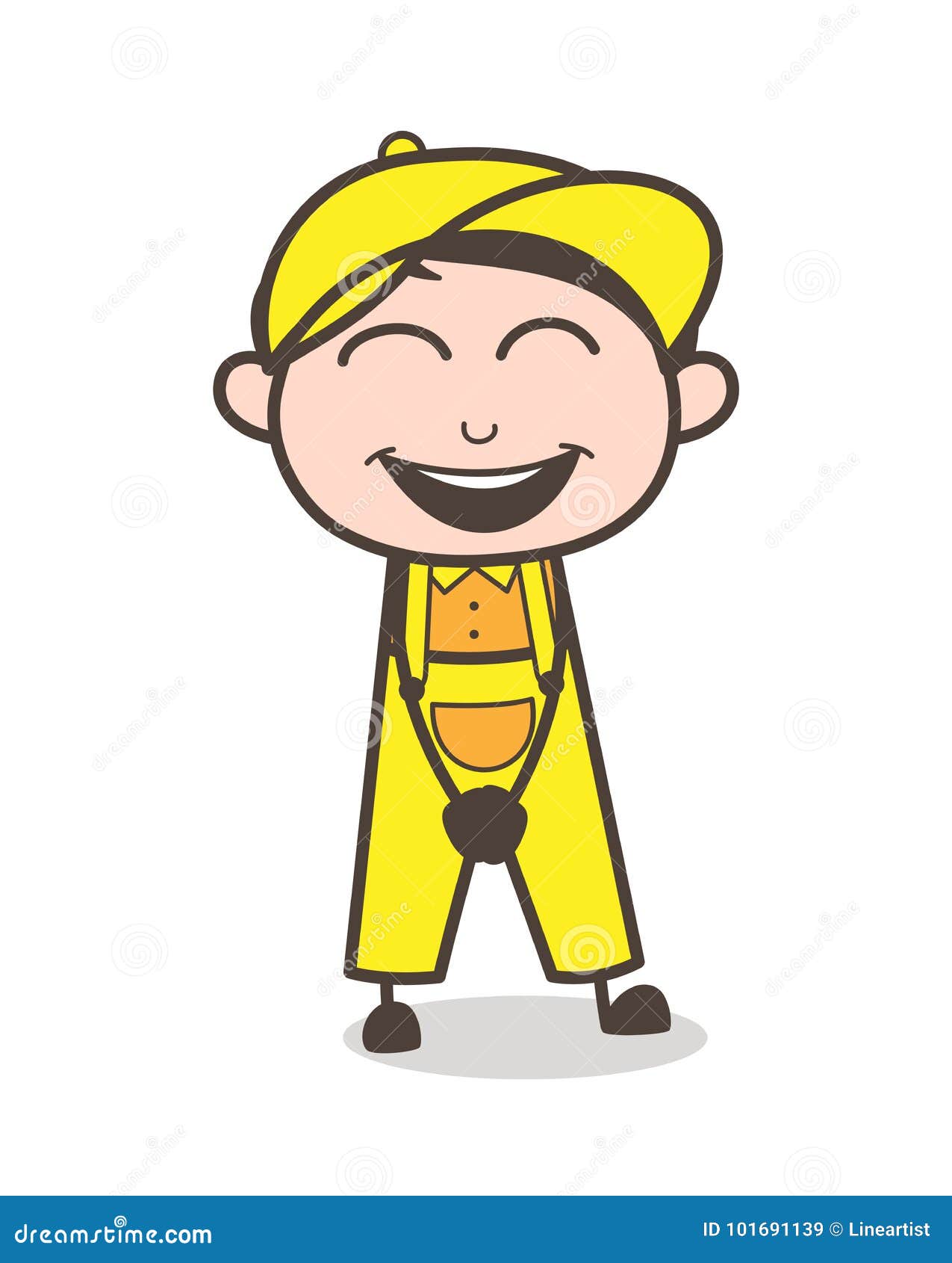 Download Cartoon Cheerful Boy Face Vector Illustration Stock Illustration - Illustration of satisfied ...