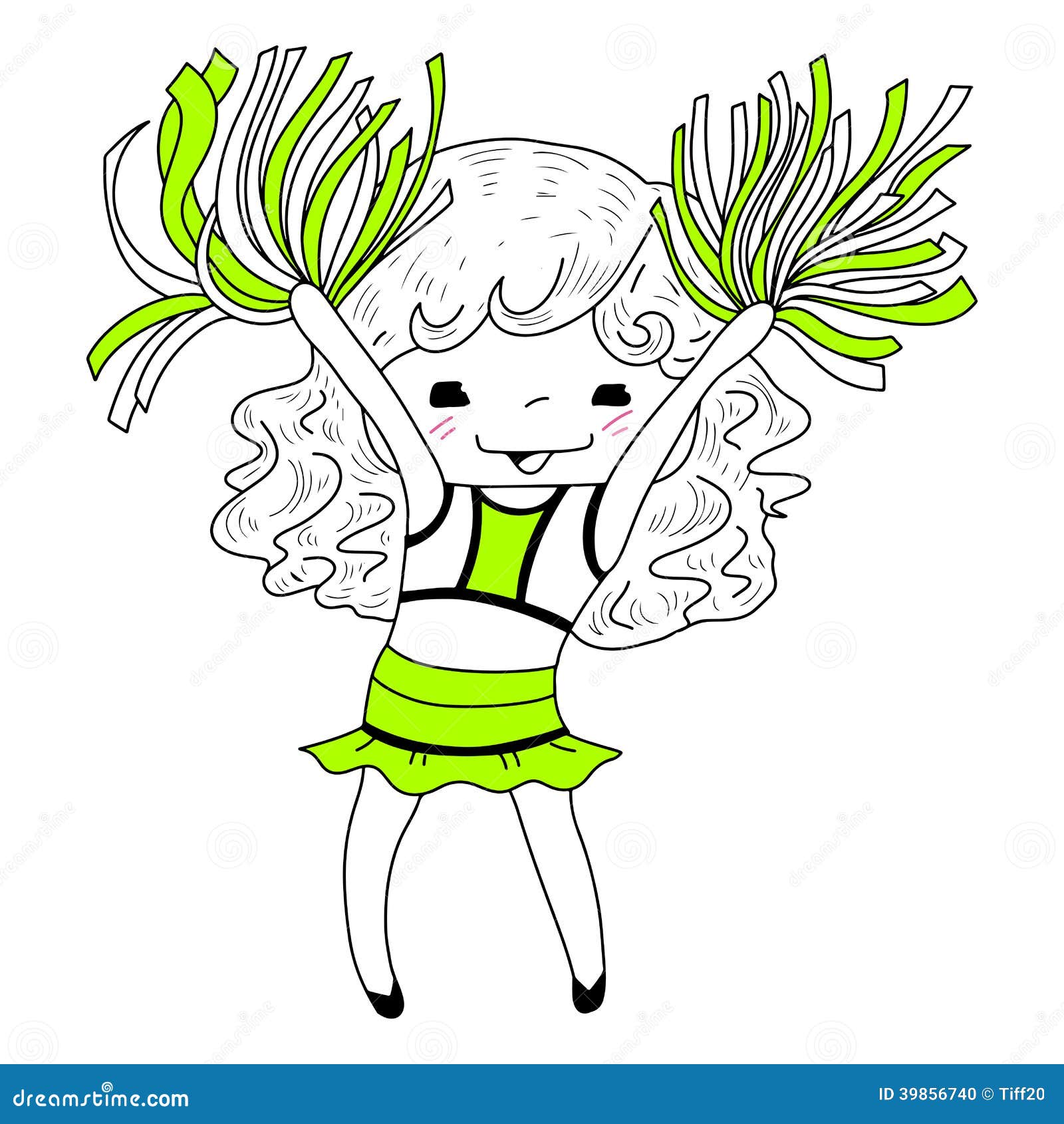 Draw So Cute Cheerleader