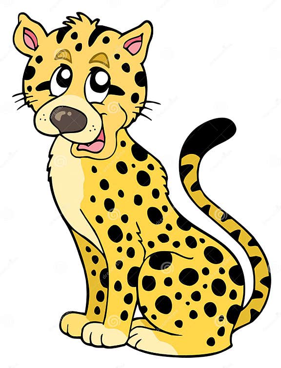 Cartoon cheetah stock vector. Illustration of african - 16265091