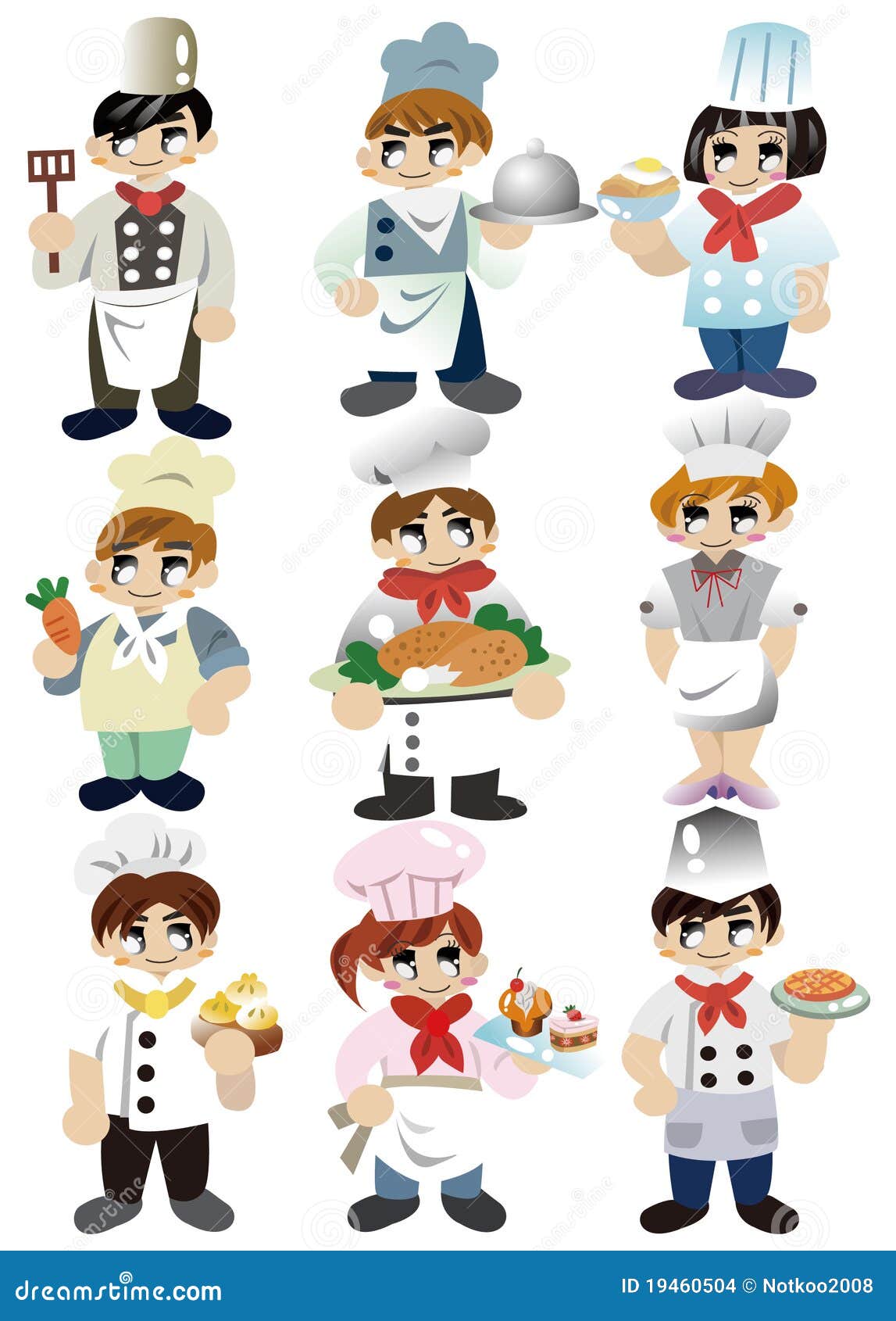 Cartoon chef icon stock vector. Illustration of food - 19460504
