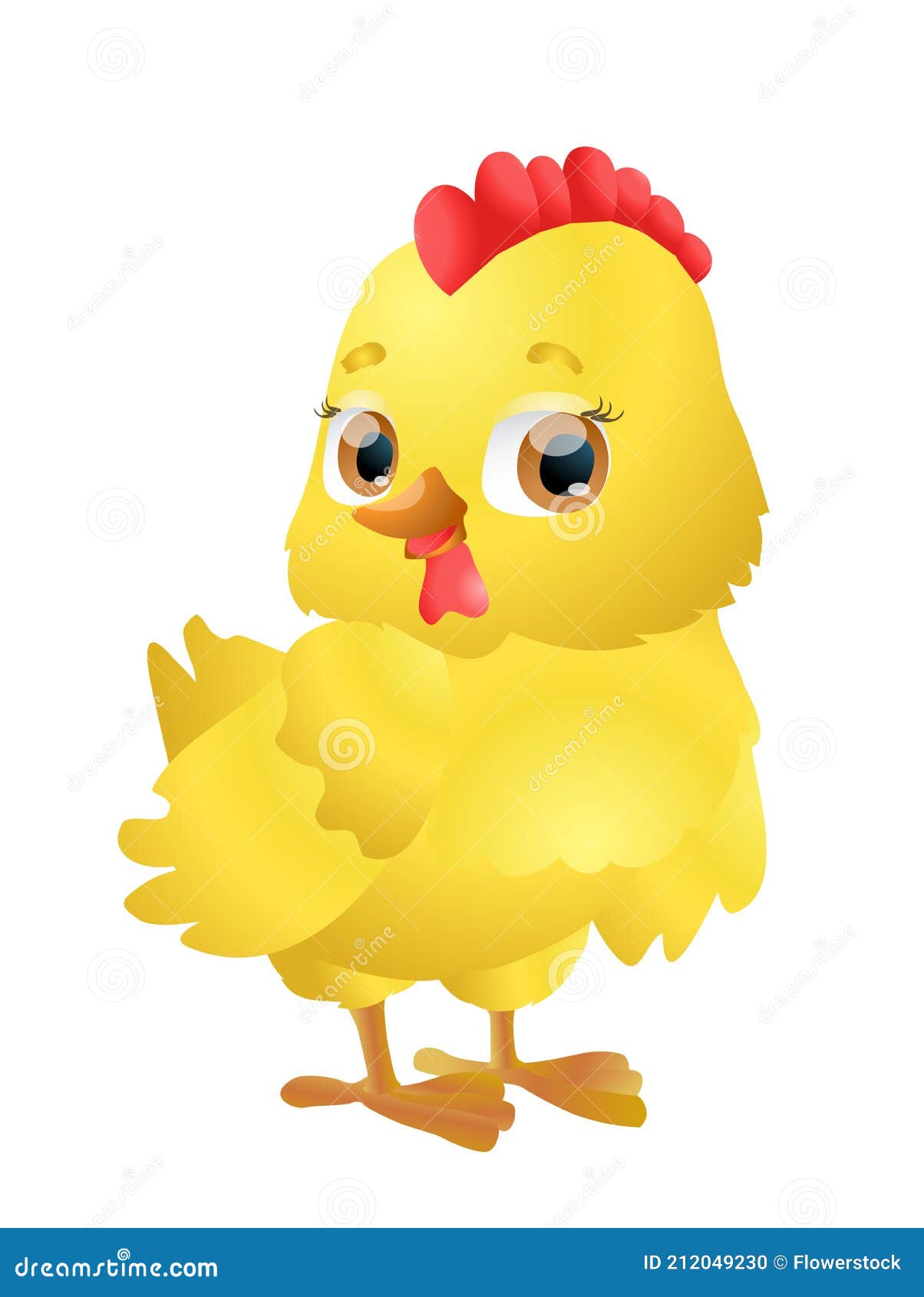 Cartoon chicken on white stock vector. Illustration of funny - 212049230 Cartoon chicken on white stock vector. Illustration of funny - 212049230