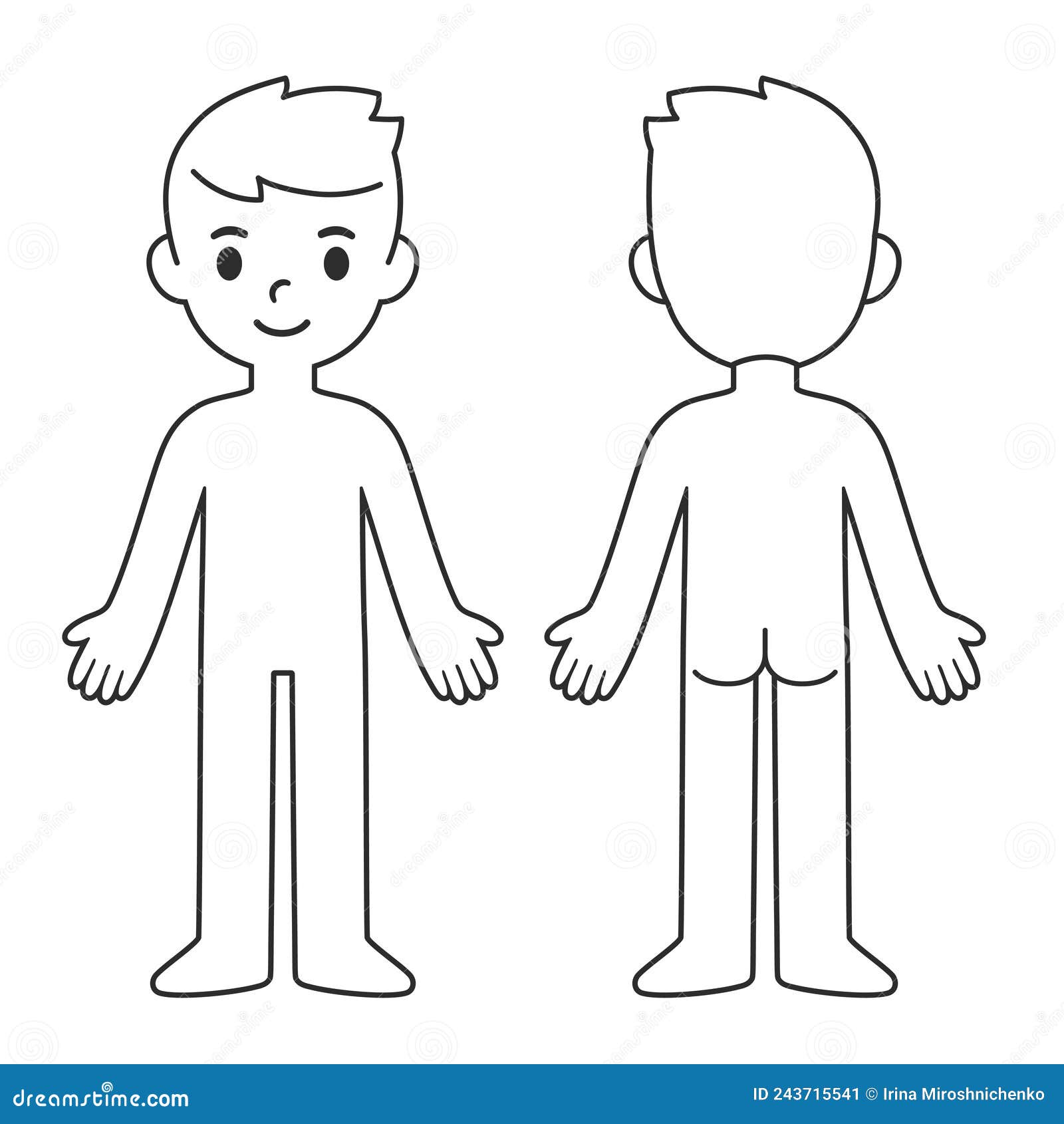 Child body template stock vector. Illustration of children 243715541 Child body template stock vector. Illustration of children 243715541