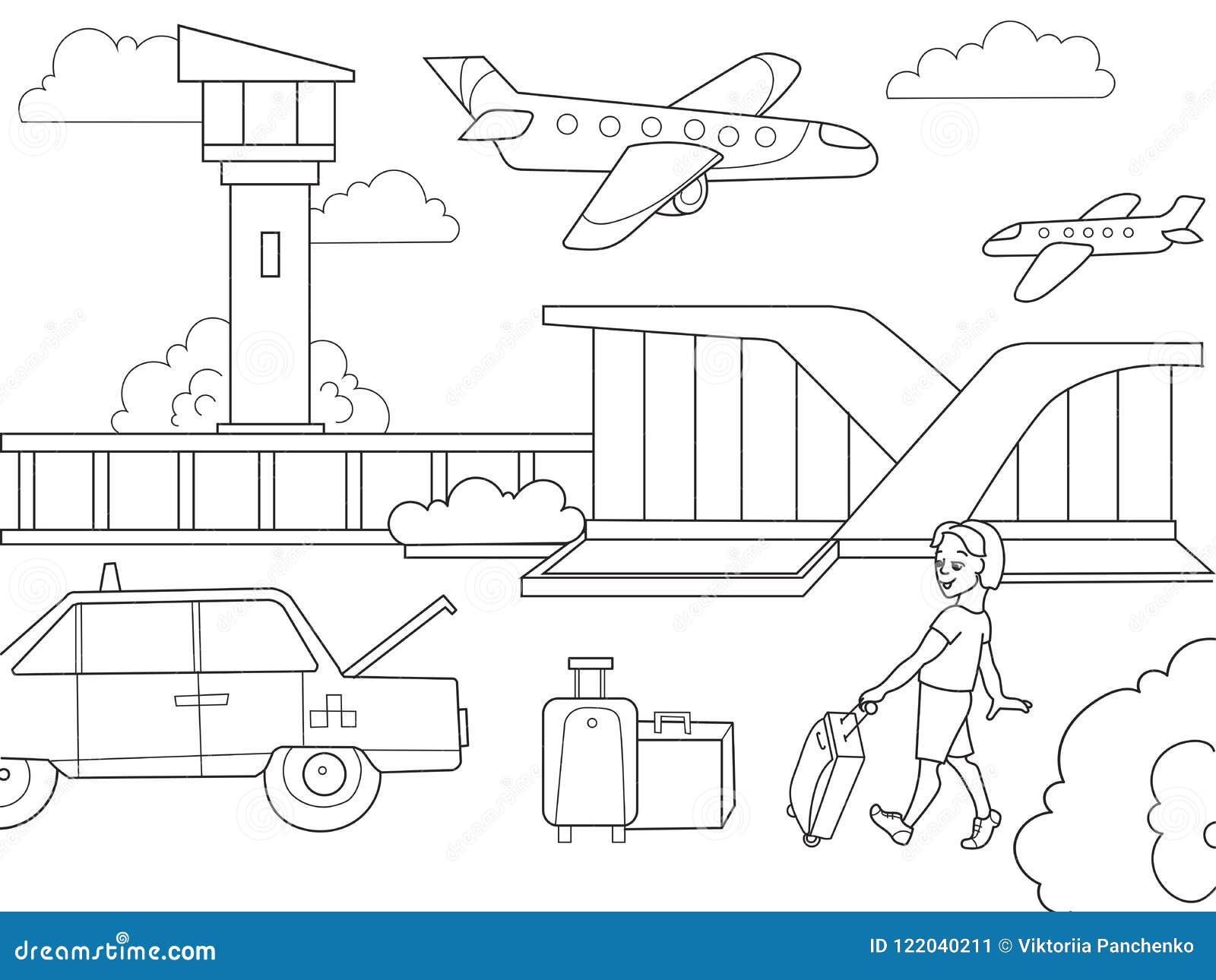 Cartoon Coloring Airport Stock Illustrations – 91 Cartoon Coloring Airport  Stock Illustrations, Vectors & Clipart - Dreamstime