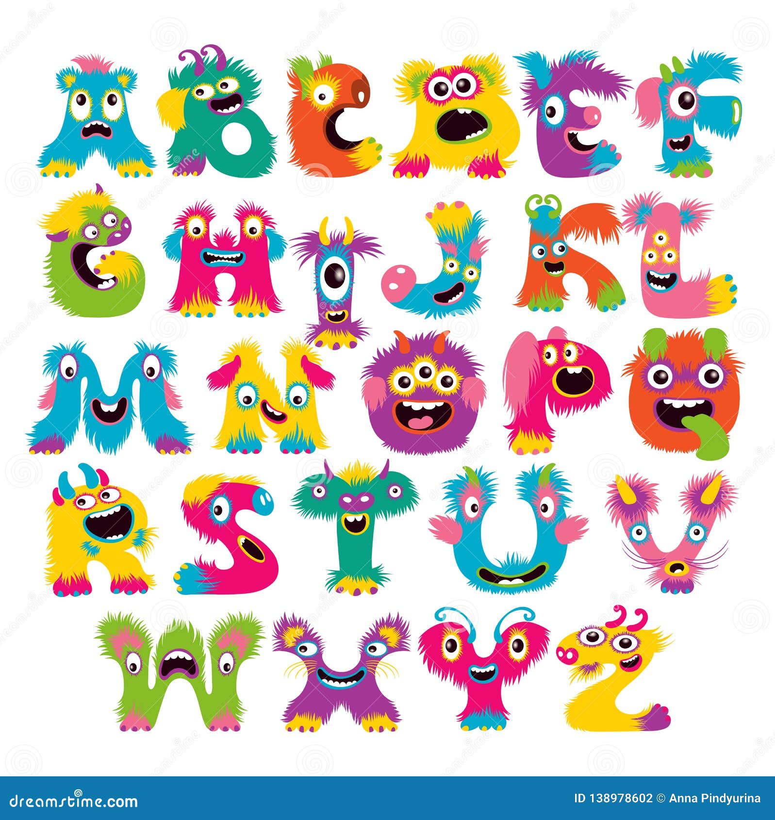 Monster Letters Alphabet