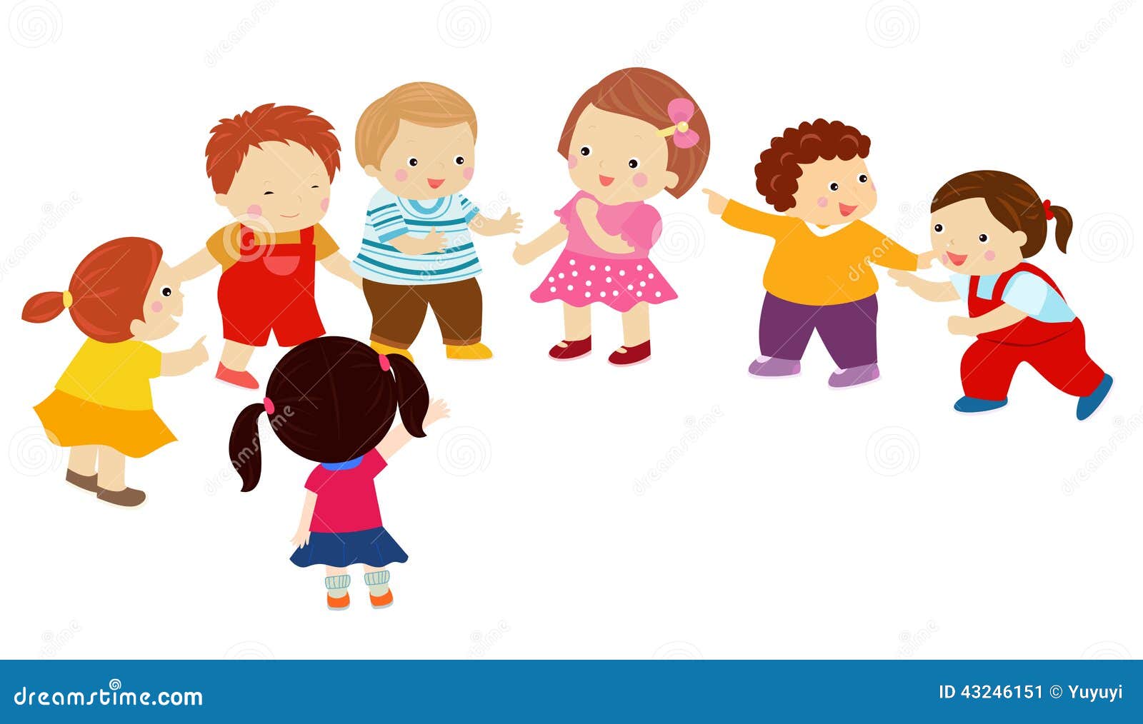 Cartoon children playing stock vector. Illustration of drawing - 43246151 Cartoon children playing stock vector. Illustration of drawing - 43246151
