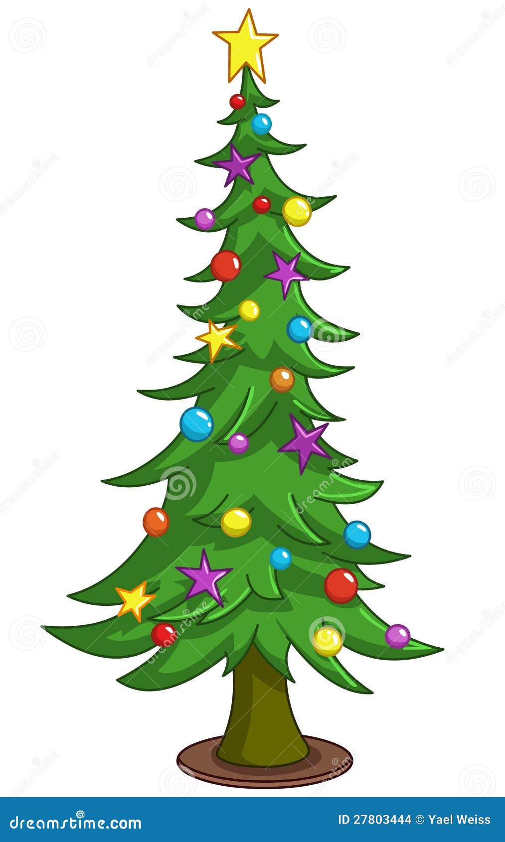 Green Christmas Tree Drawing – Transborder Media