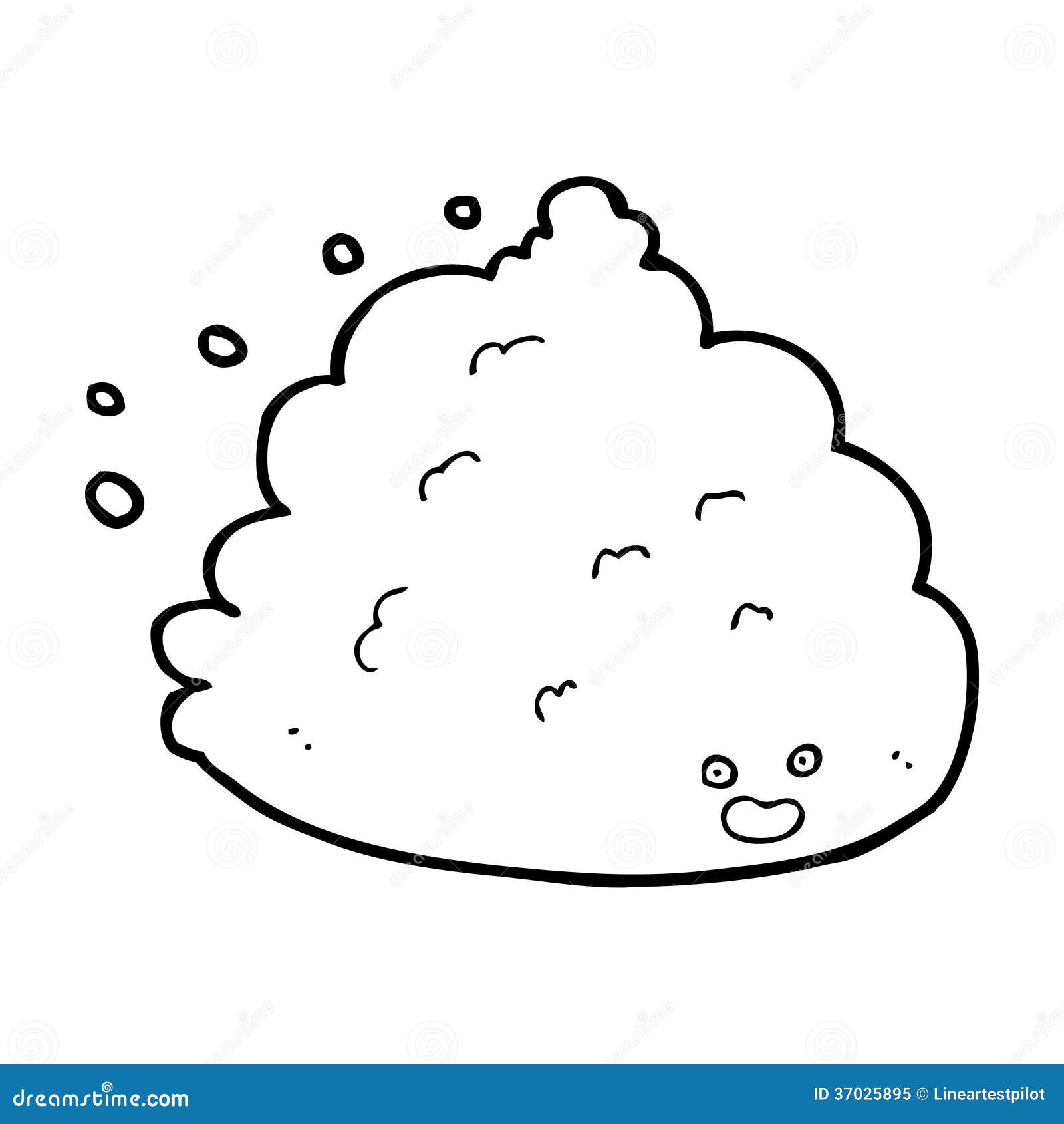 Cartoon cloud character stock illustration. Illustration of funny ...