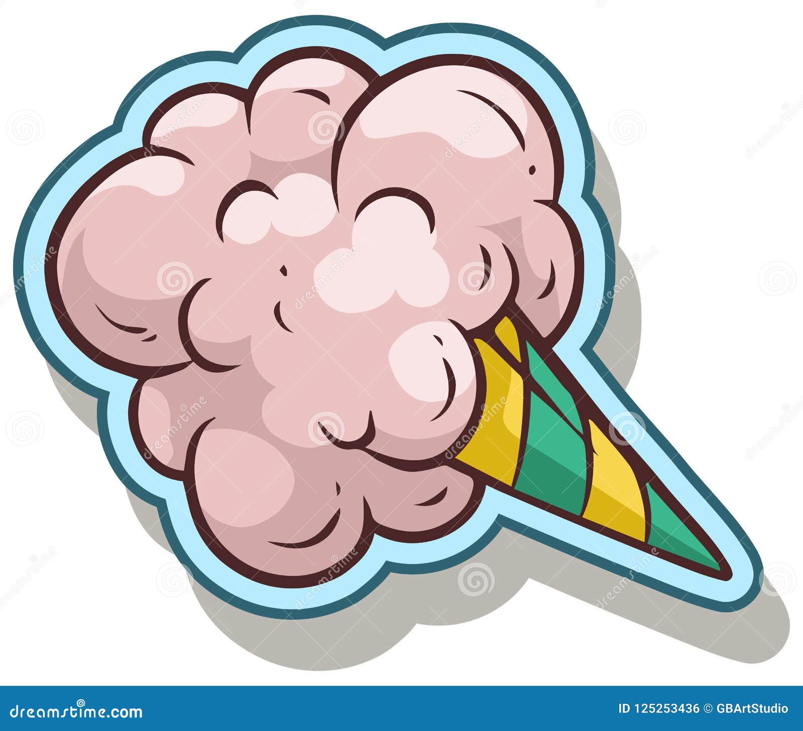 Cartoon Cotton Candy Vector Sticker Icon Stock Vector - Illustration of fluffy, delicious: 125253436 Cartoon Cotton Candy Vector Sticker Icon Stock Vector - Illustration of fluffy, delicious: 125253436