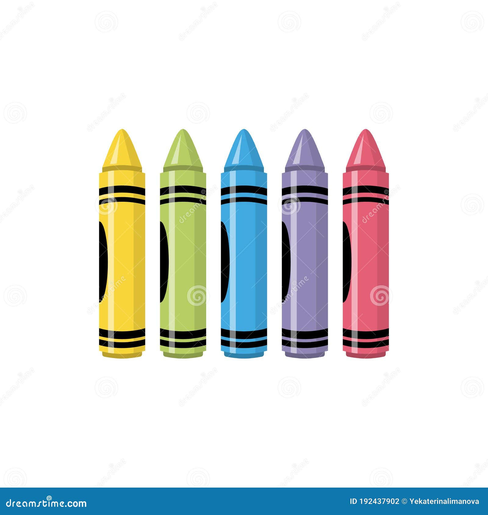 Cartoon Crayons And Notebook Cartoondealer Com 5026507