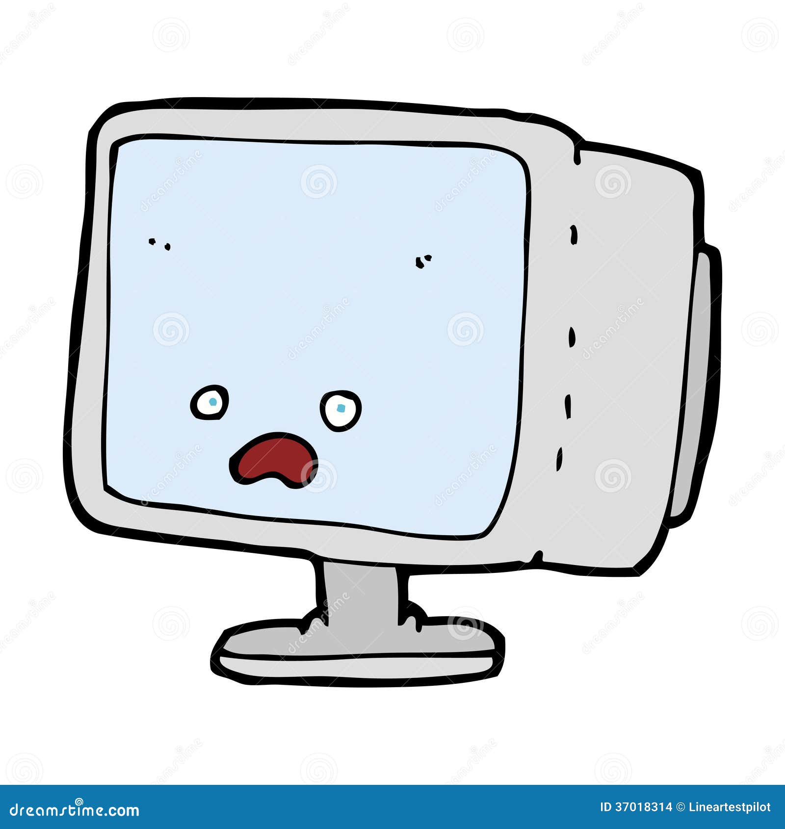 Cartoon Computer Screen Stock Images - Image: 37018314