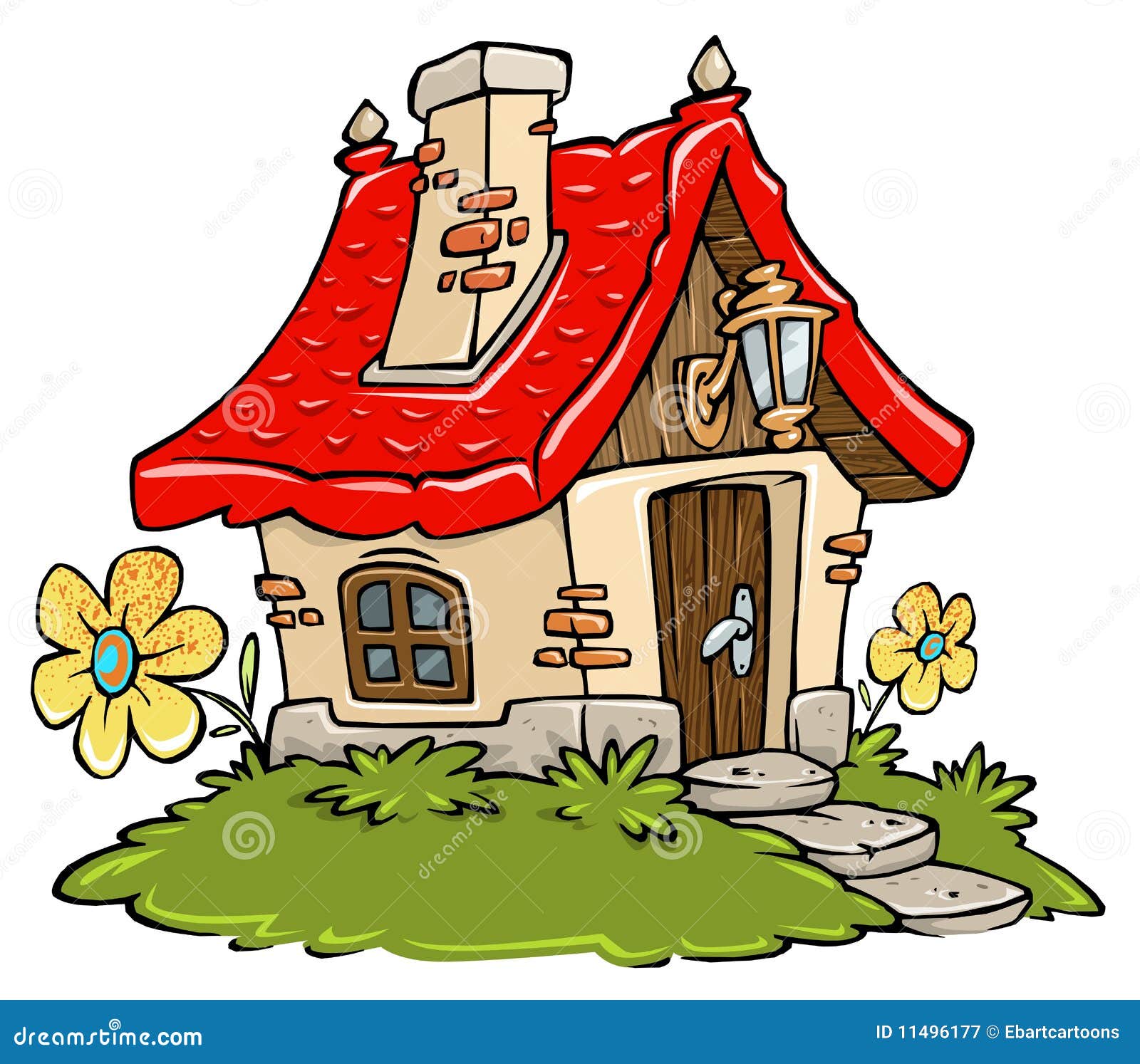 Cartoon Cottage stock illustration. Illustration of cottage - 11496177