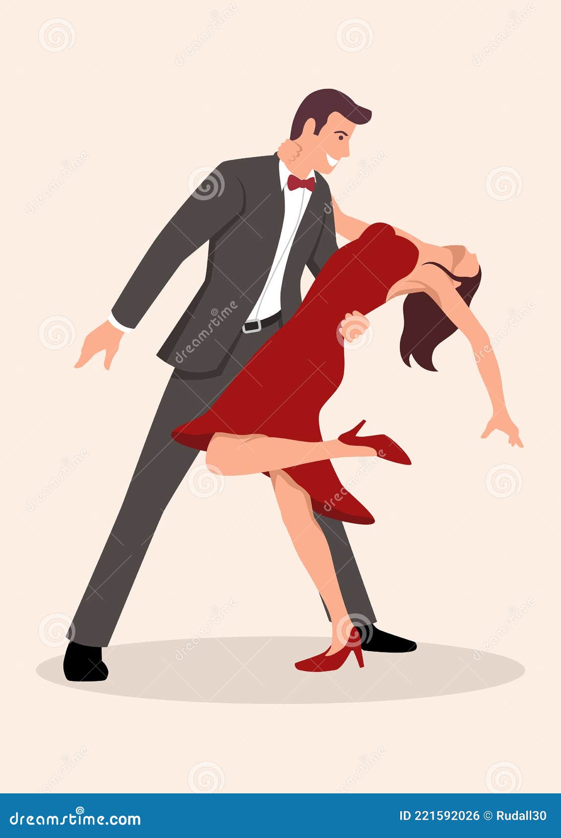 Cartoon couple dancing stock vector. Illustration of activity - 221592026 Cartoon couple dancing stock vector. Illustration of activity - 221592026