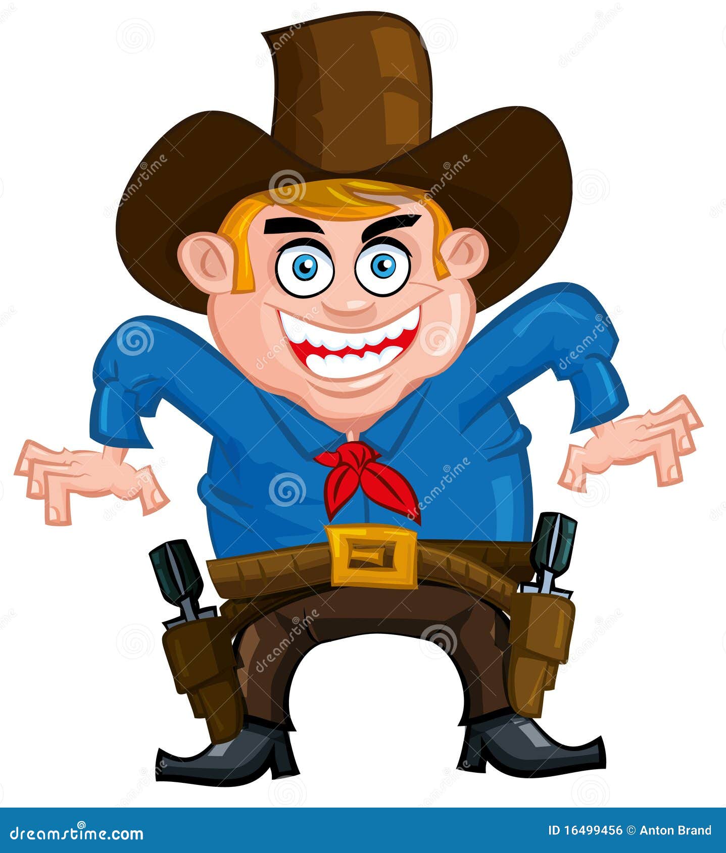Cartoon cowboy stock vector. Illustration of cartoon - 16499456
