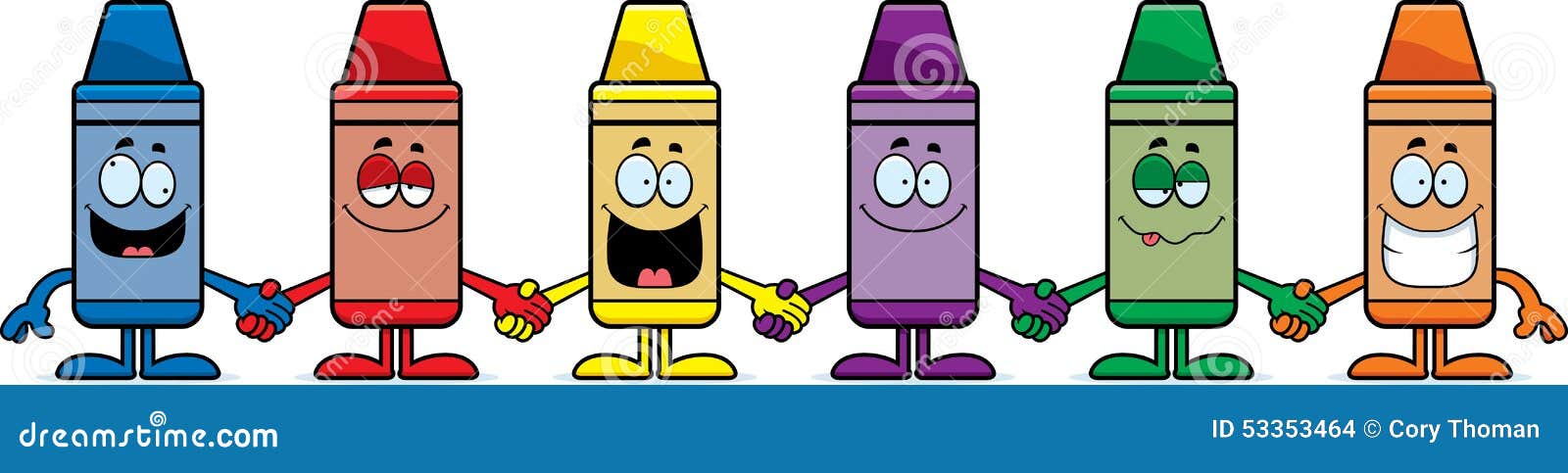 Cartoon Crayons Holding Hands Stock Vector - Illustration of smiling, holding: 53353464 Cartoon Crayons Holding Hands Stock Vector - Illustration of smiling, holding: 53353464