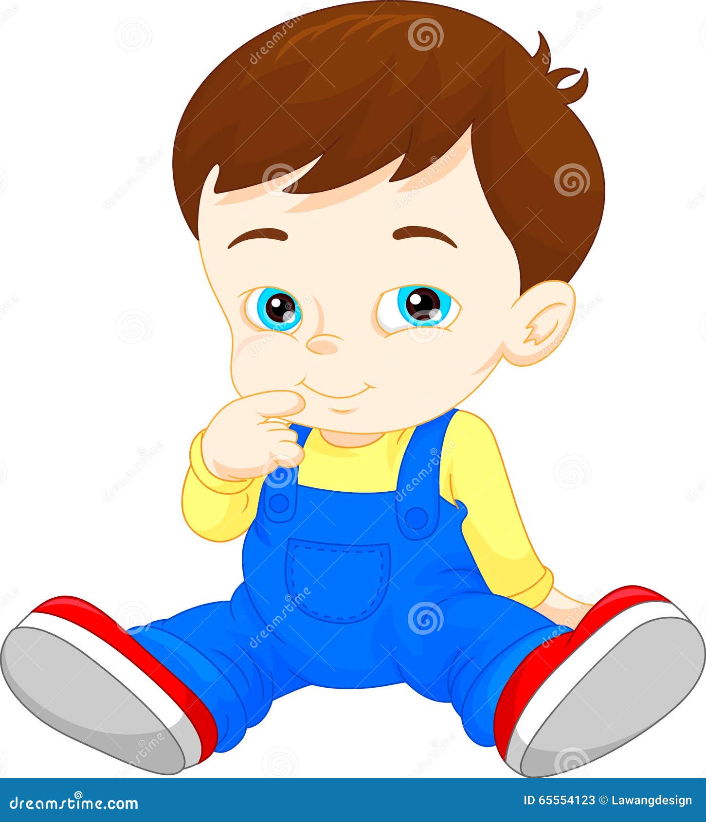 Download Cartoon cute baby boy stock vector. Illustration of male ...