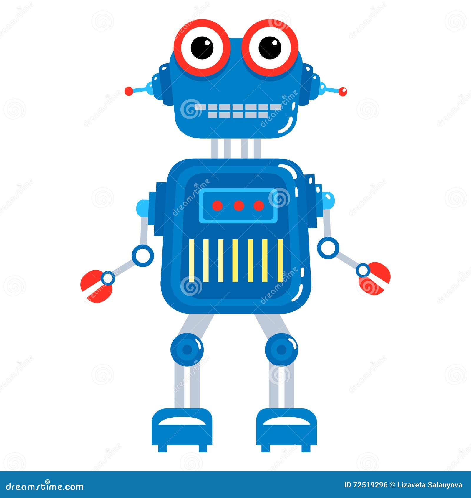 Cute Robot Cartoon