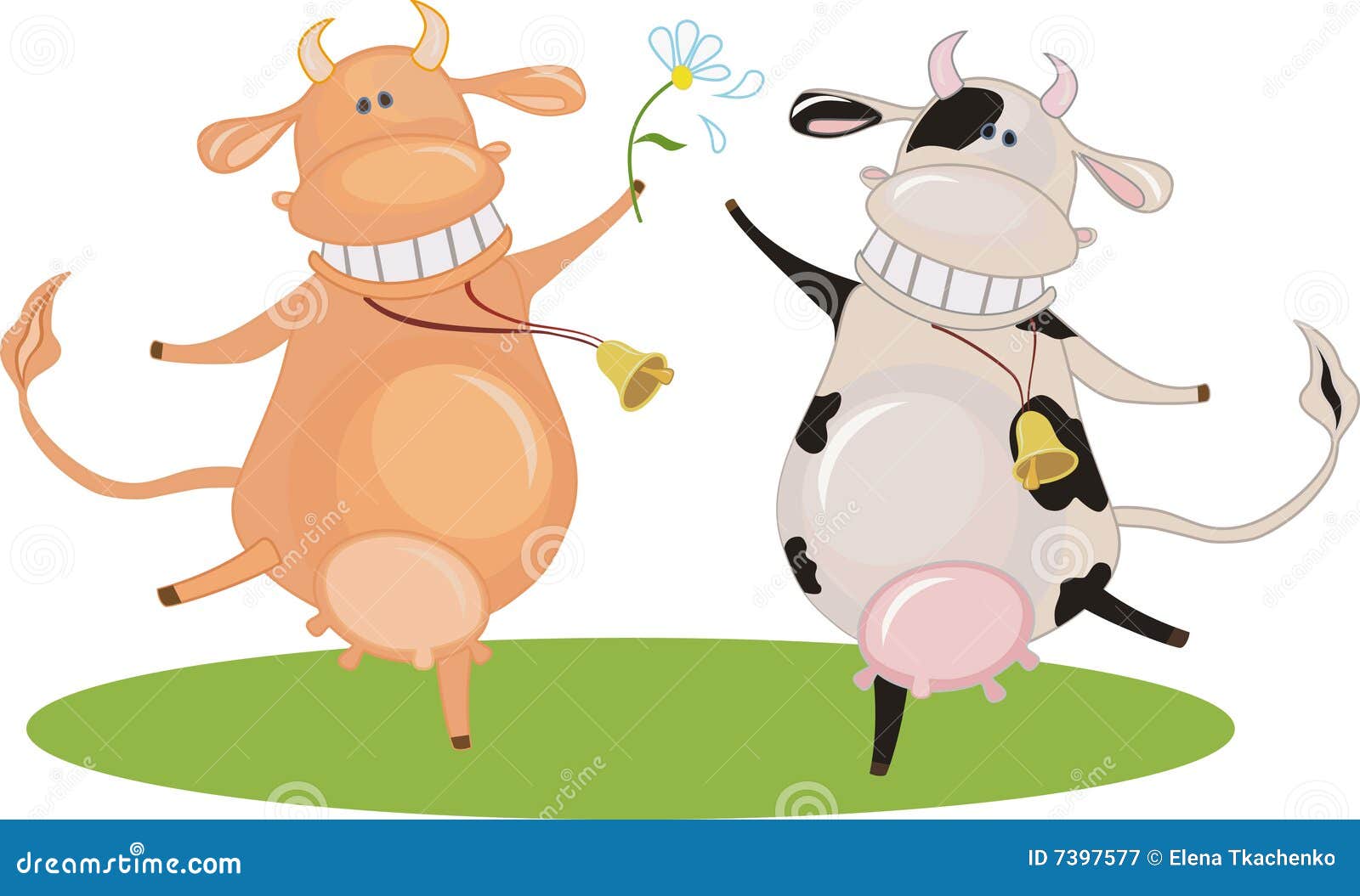 Cartoon dancing cow stock vector. Illustration of flower - 7397577 Cartoon dancing cow stock vector. Illustration of flower - 7397577