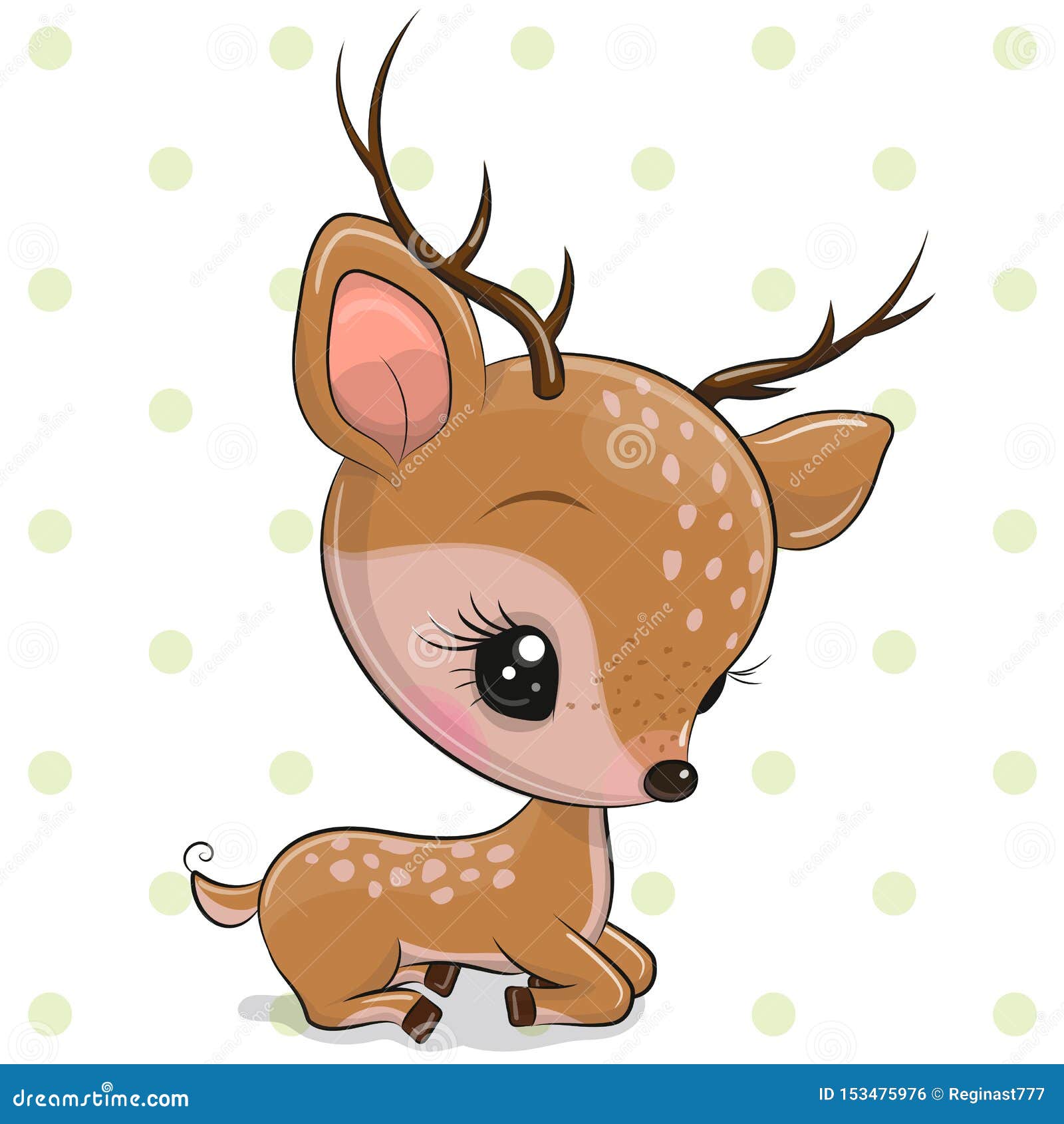 Cartoon Deer Isolated on a White Background Stock Vector - Illustration of humor, card: 153475976 Cartoon Deer Isolated on a White Background Stock Vector - Illustration of humor, card: 153475976