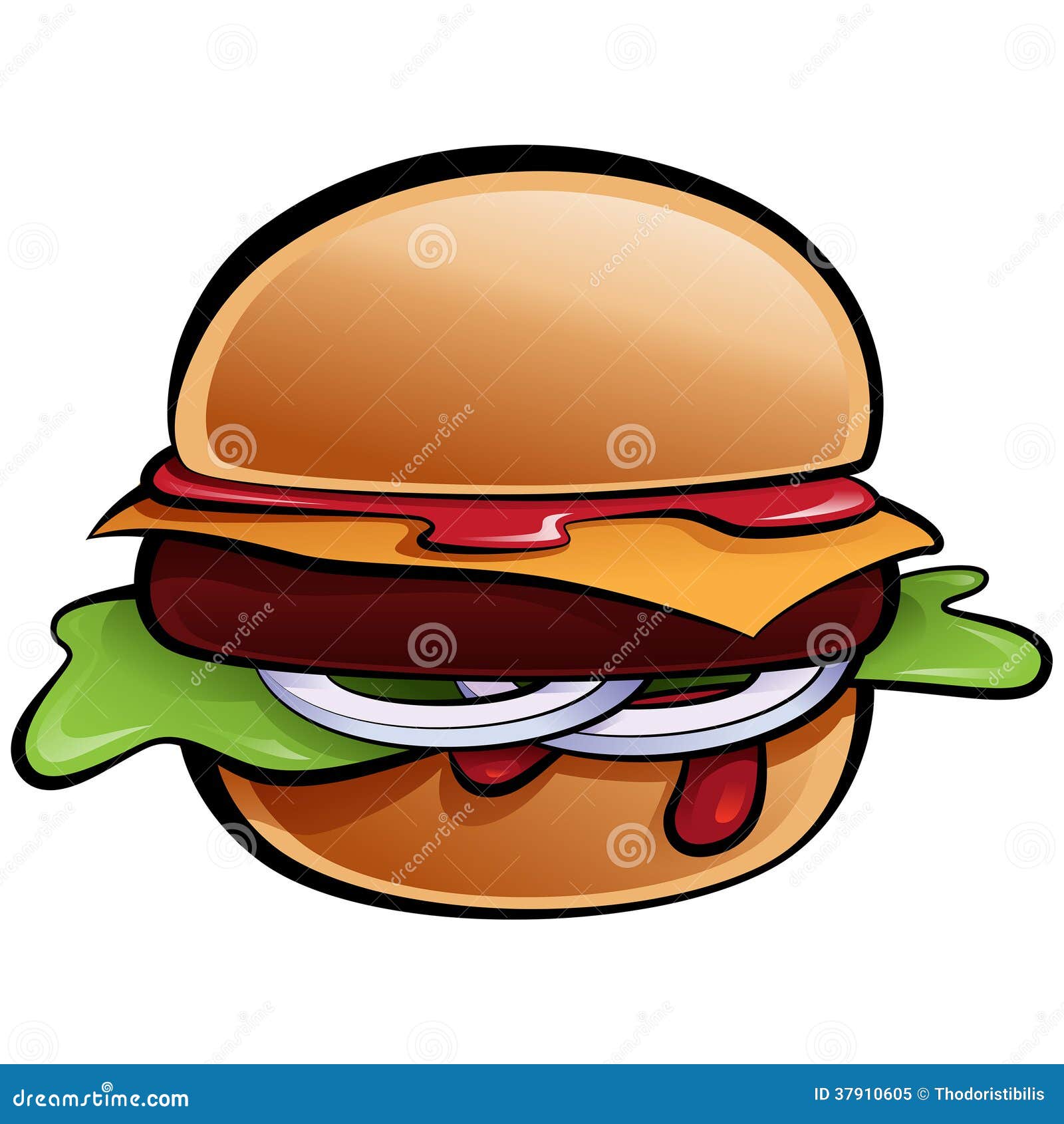 Cartoon Delicious Classic American Cheese Burger with Vegetables Stock Vector - Illustration of ketchup, black: 37910605 Cartoon Delicious Classic American Cheese Burger with Vegetables Stock Vector - Illustration of ketchup, black: 37910605