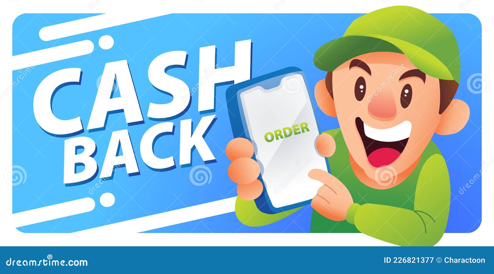 Cartoon Delivery Man Wearing Uniform and Cap is Holding a Smartphone To Show  Online Order App Stock Vector - Illustration of medicine, package: 226821377