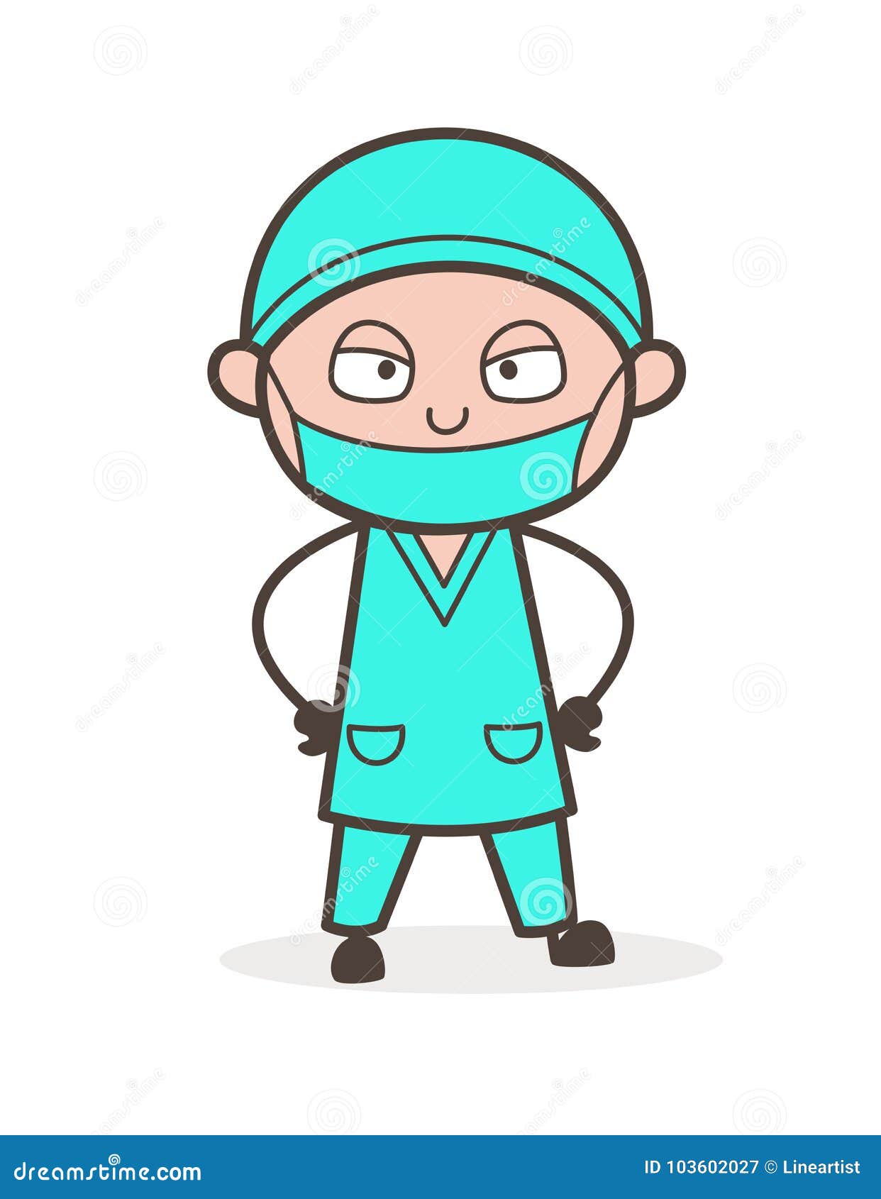 Cartoon Dentist Angry Mood Vector Illustration Stock Illustration Illustration of physician