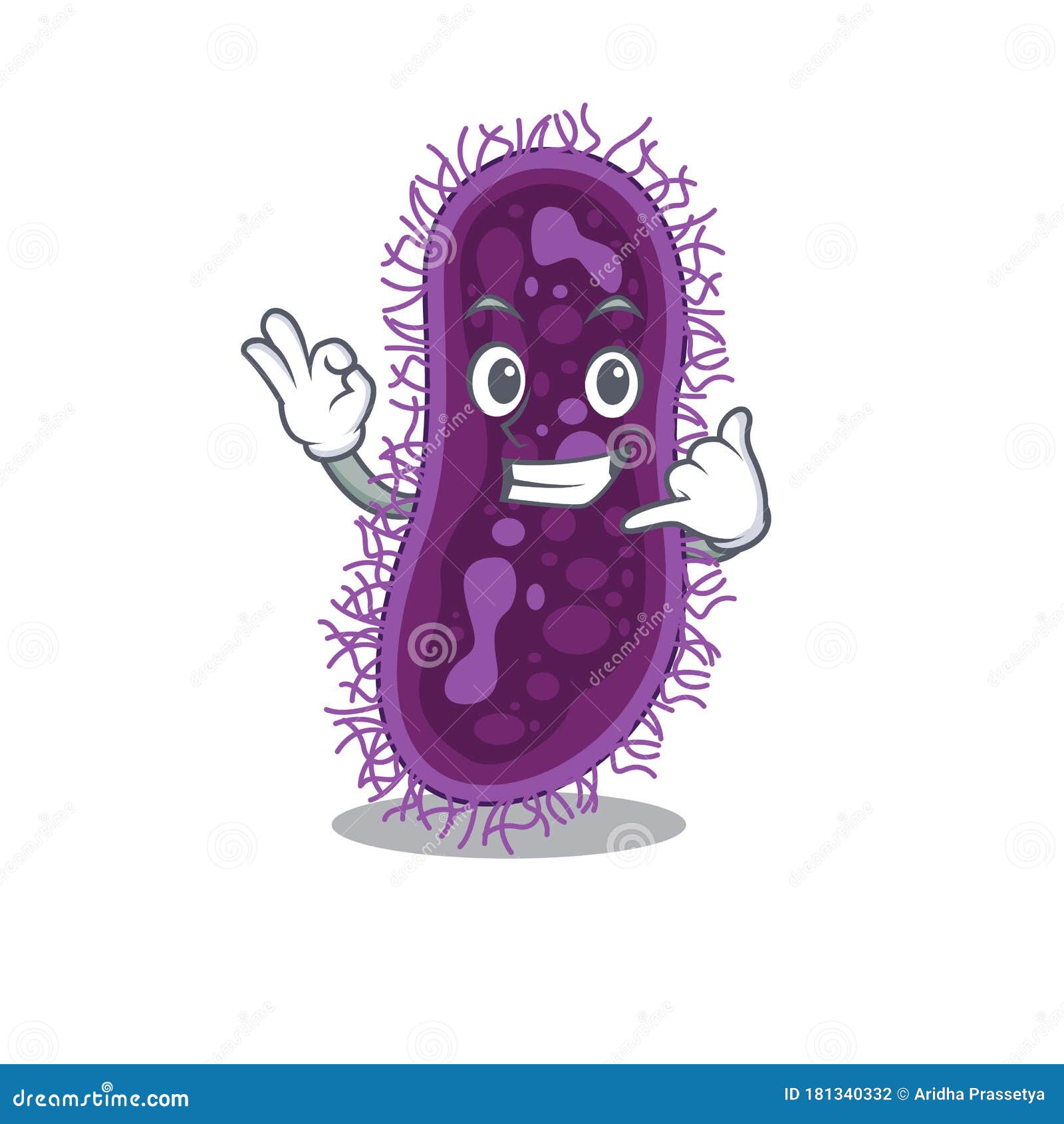 Cartoon Design of Lactobacillus Rhamnosus Bacteria with Call Me Funny ...