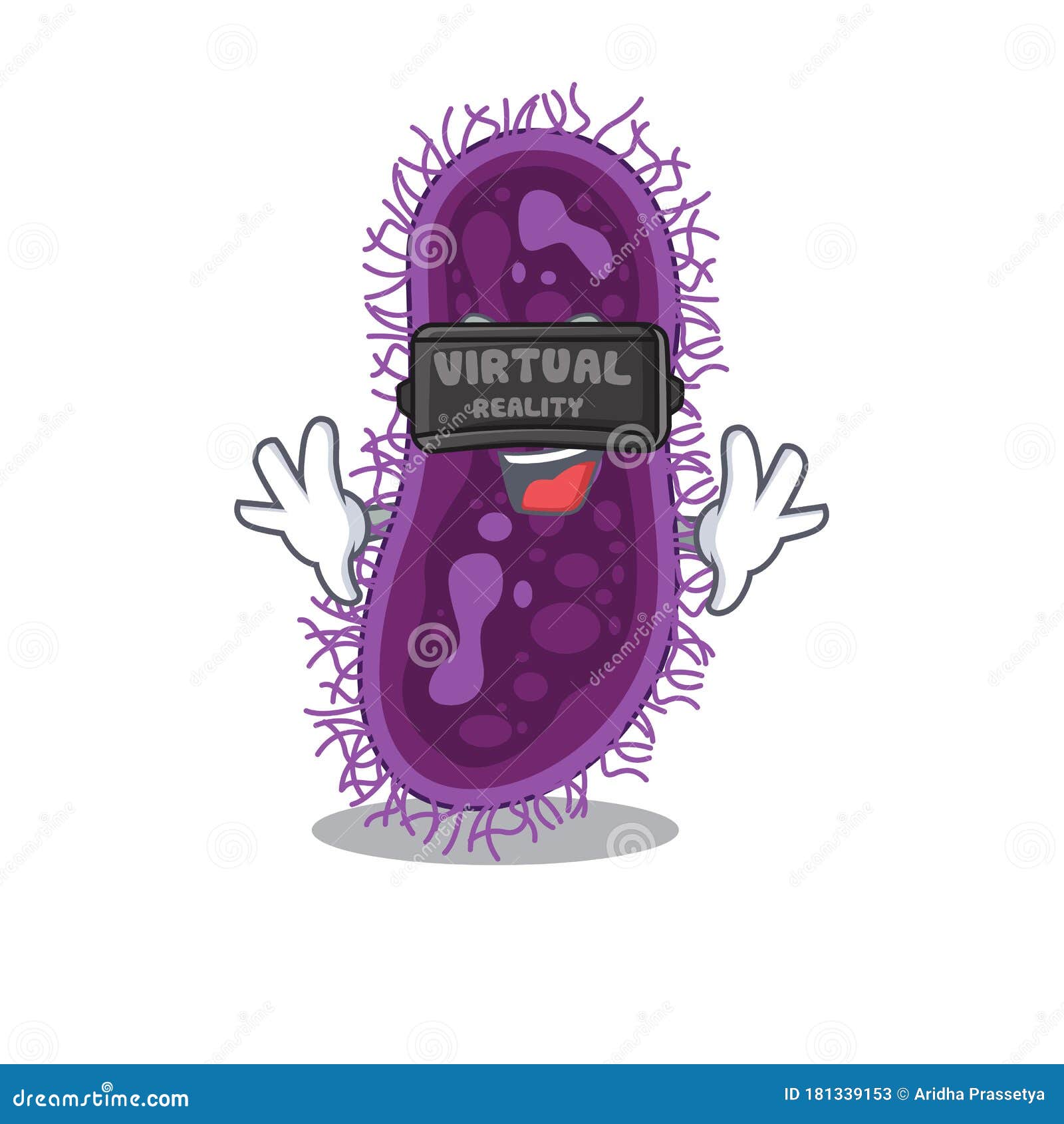 Cartoon Design Style of Lactobacillus Rhamnosus Bacteria with Modern ...
