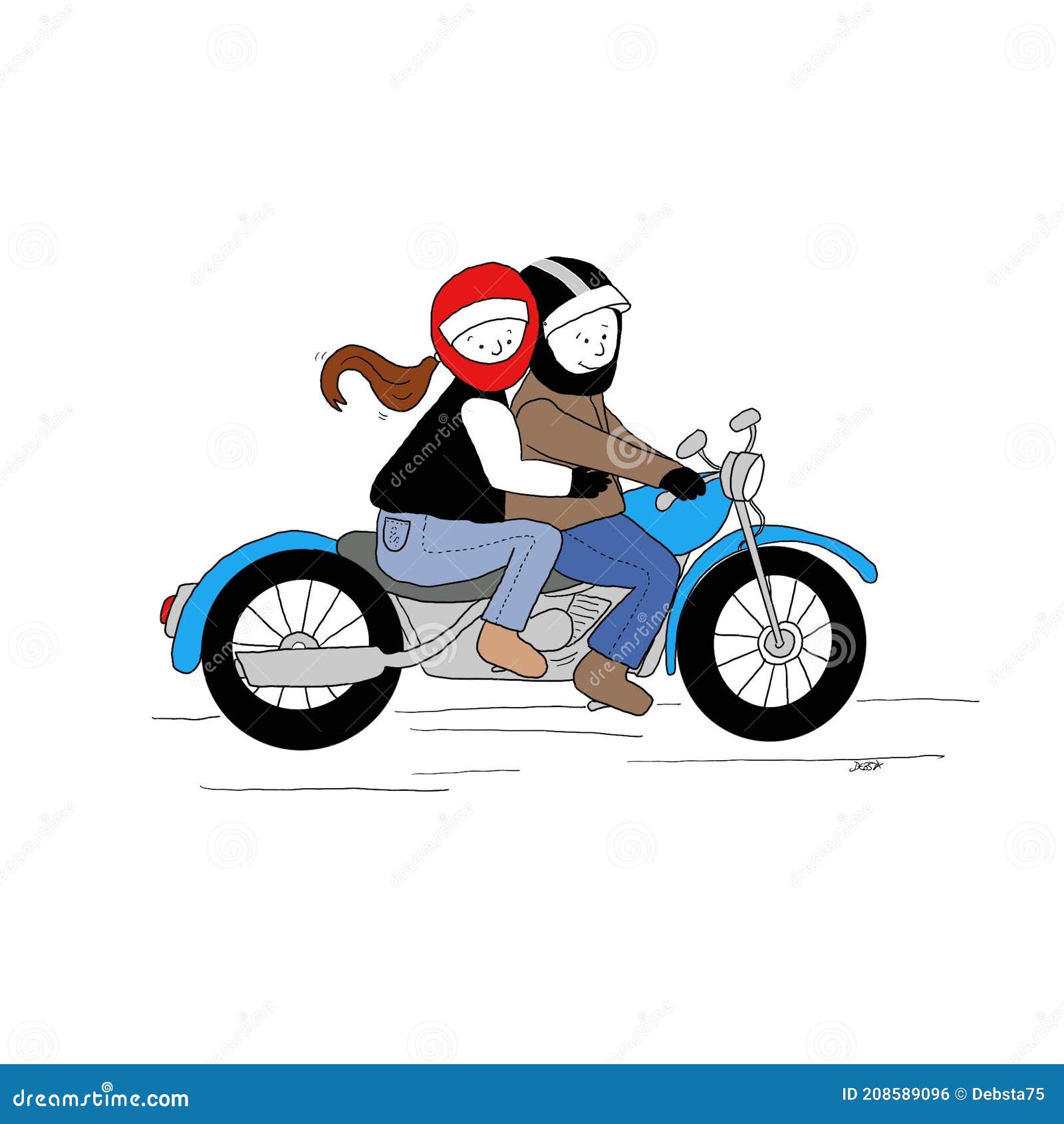 Cartoon Digital Design Motorcycle Rider and Pillion Stock Illustration - Illustration of digital, cartoon: 208589096 Cartoon Digital Design Motorcycle Rider and Pillion Stock Illustration - Illustration of digital, cartoon: 208589096