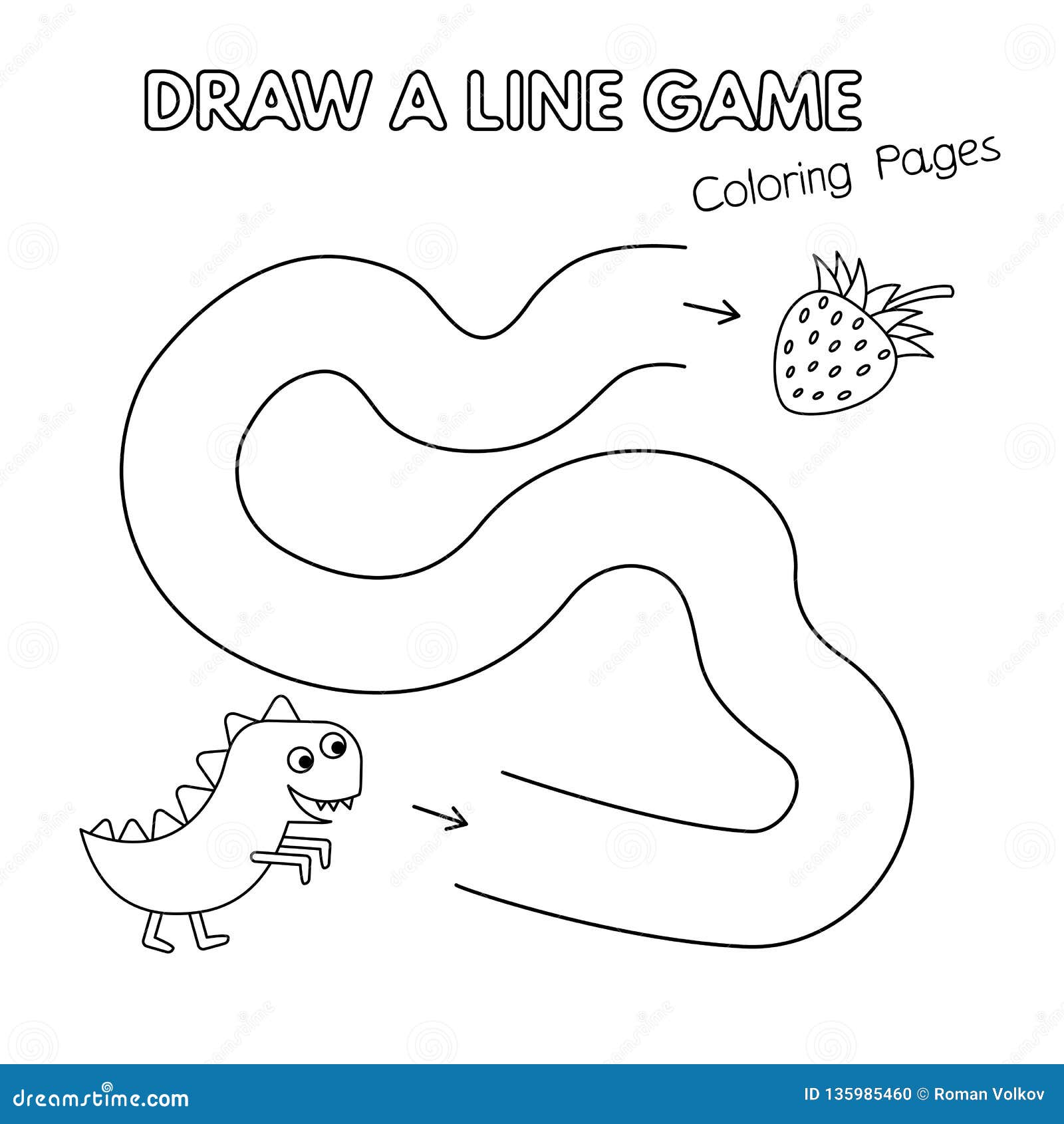 Cartoon Dinosaur Coloring Book Game for Kids Stock Vector - Illustration of game, book: 135985460 Cartoon Dinosaur Coloring Book Game for Kids Stock Vector - Illustration of game, book: 135985460