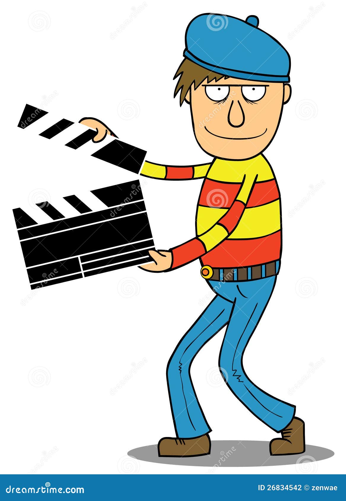 Cartoon Director stock vector. Illustration of cinematographer - 26834542