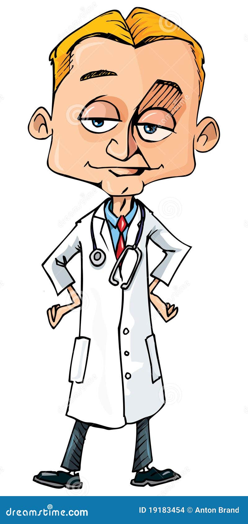 Cartoon Doctor In White Coat Stock Images Image 19183454