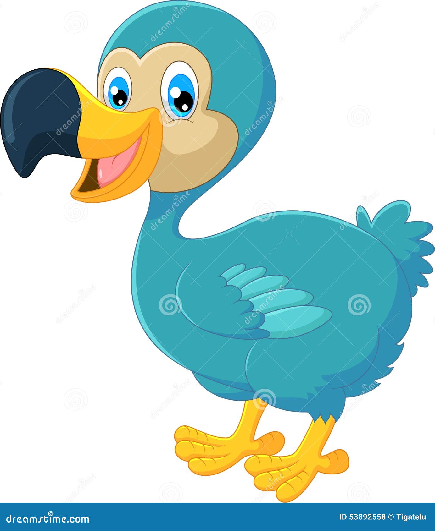 Dodo Bird In An Island Royalty-Free Stock Image | CartoonDealer.com