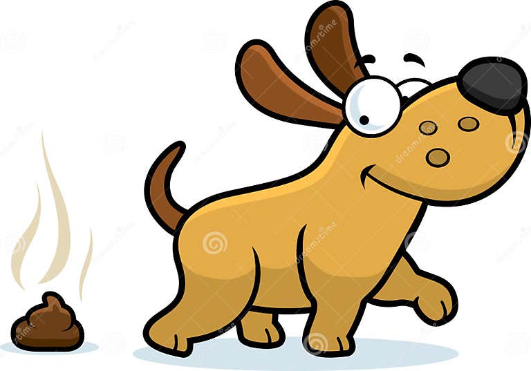 Cartoon Dog Poop stock vector. Illustration of happy - 47296824