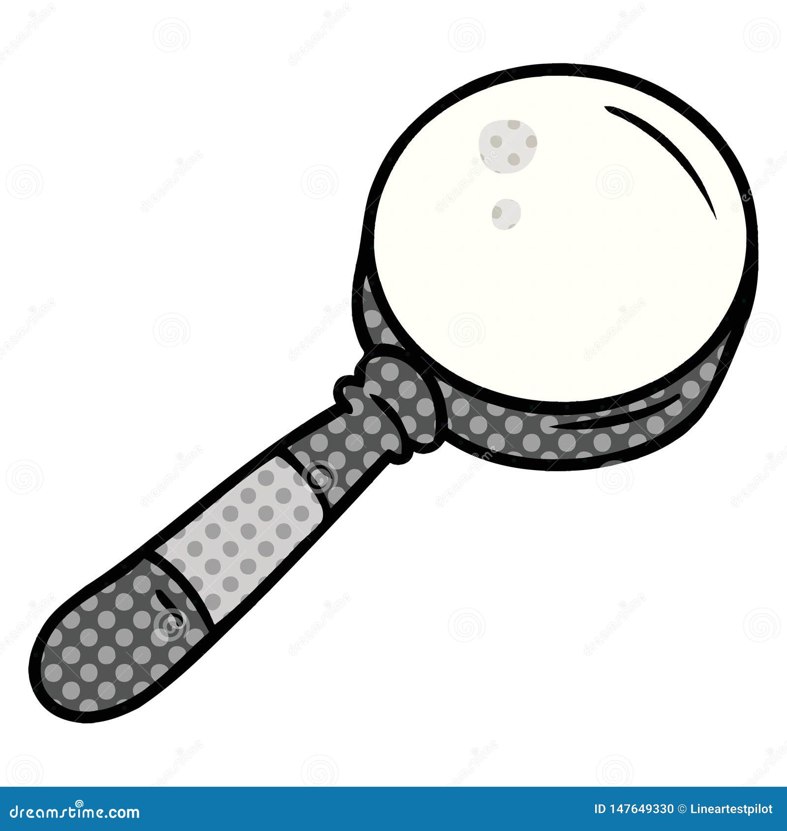 Cartoon Doodle of a Magnifying Glass Stock Vector Illustration of