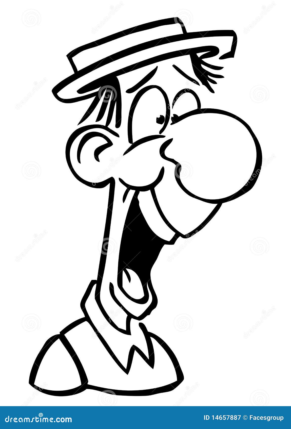 Cartoon Drawing Laughing Man Stock Vector - Illustration ...