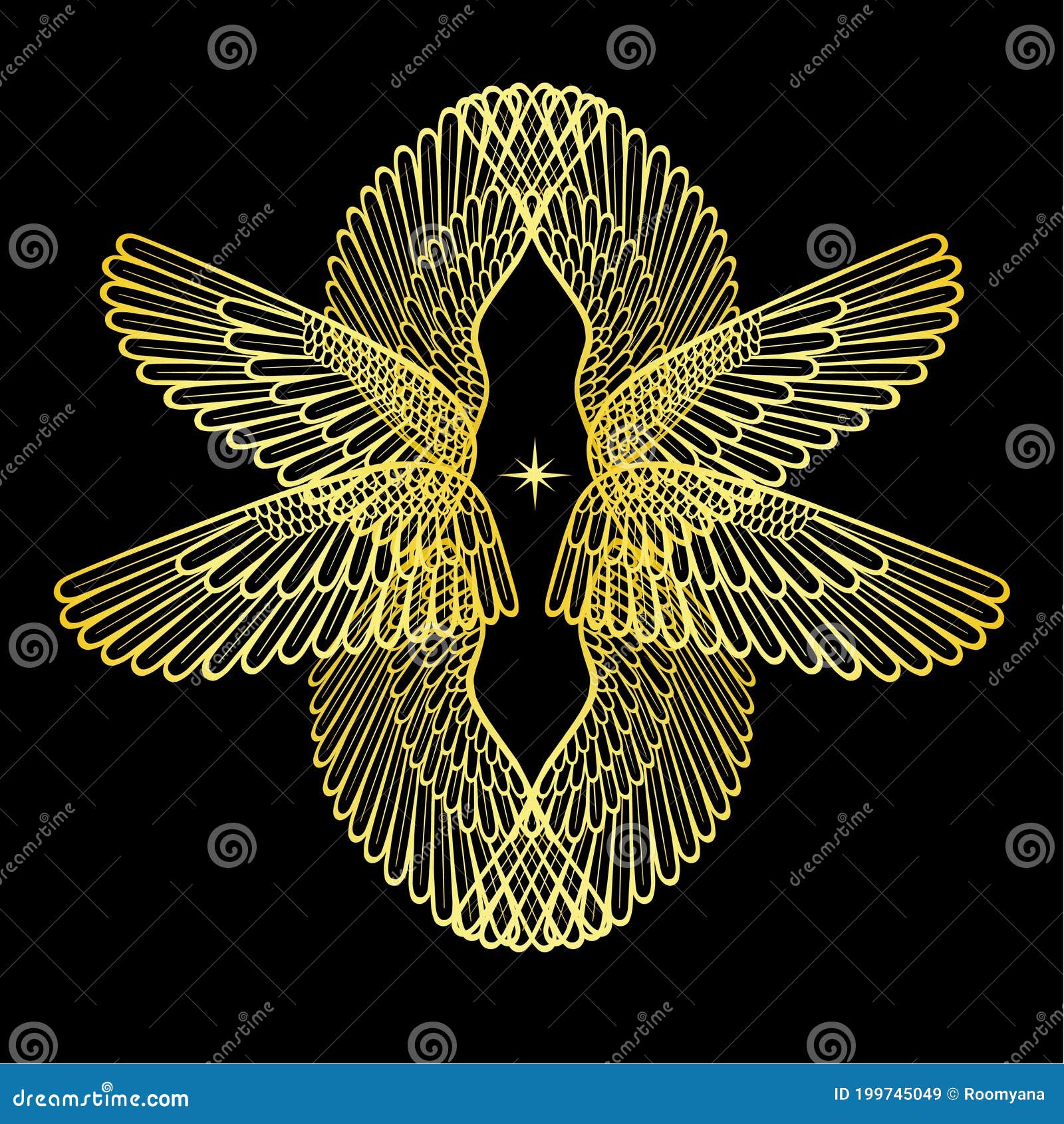 Gold Wings Cliparts, Stock Vector and Royalty Free Gold Wings Illustrations