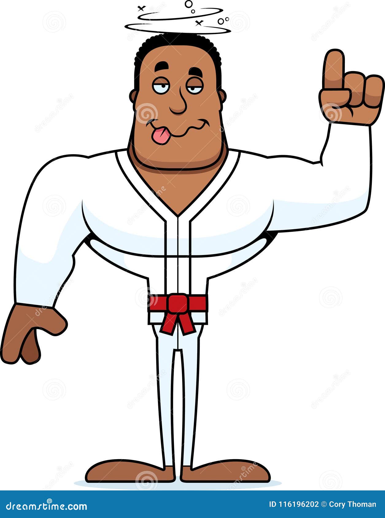 Cartoon Drunk Karate Man stock vector. Illustration of karate - 116196202