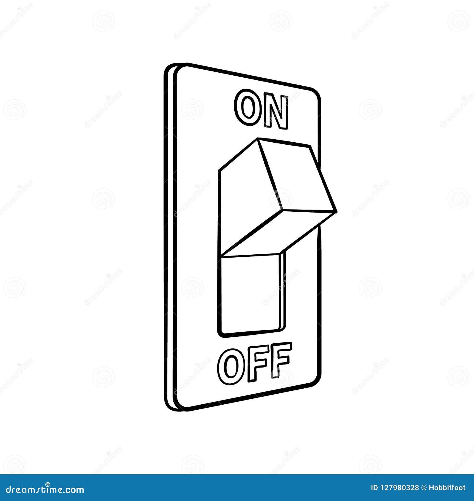 how to draw a light switch - YouTube
