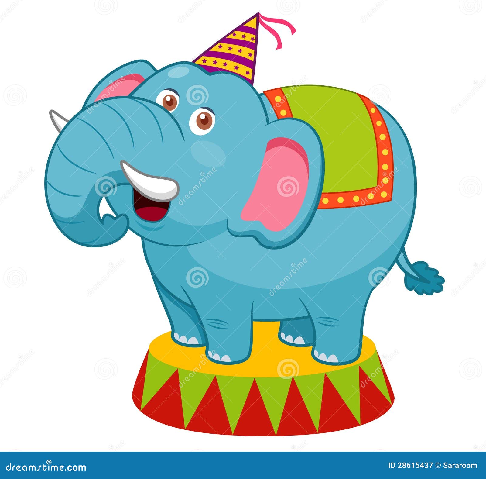 Cartoon Elephant circus stock vector. Illustration of kids - 28615437 Cartoon Elephant circus stock vector. Illustration of kids - 28615437