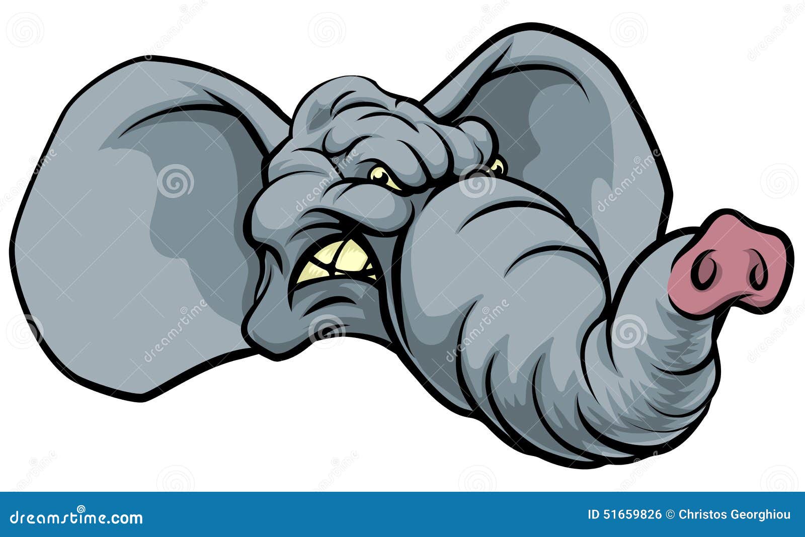 cartoon elephant mascot